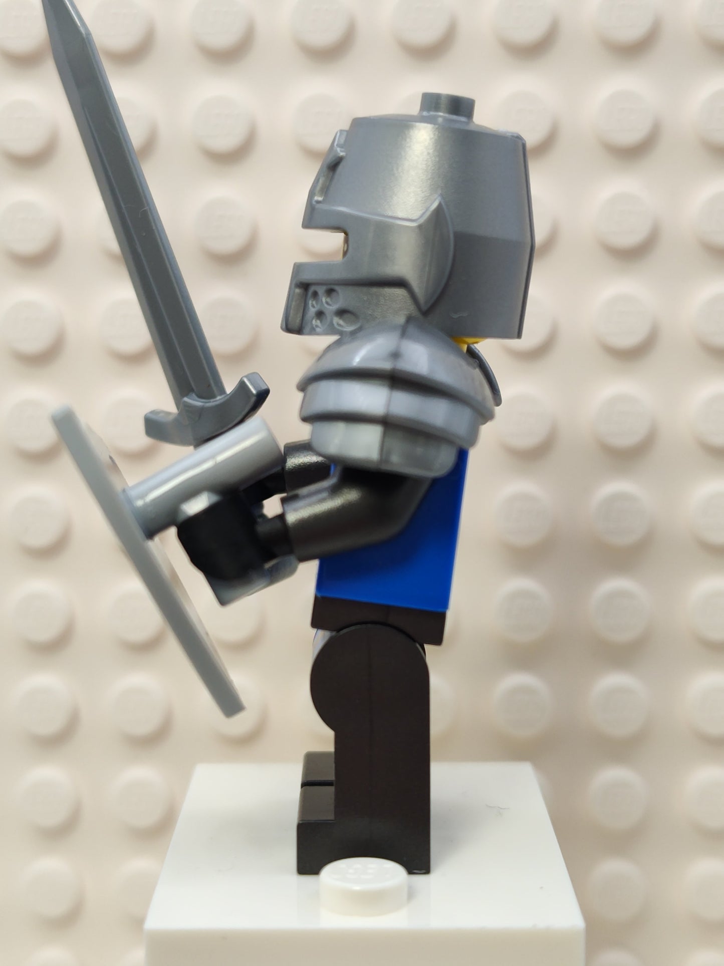 Modern Black Falcon Knight with Slit Helmet