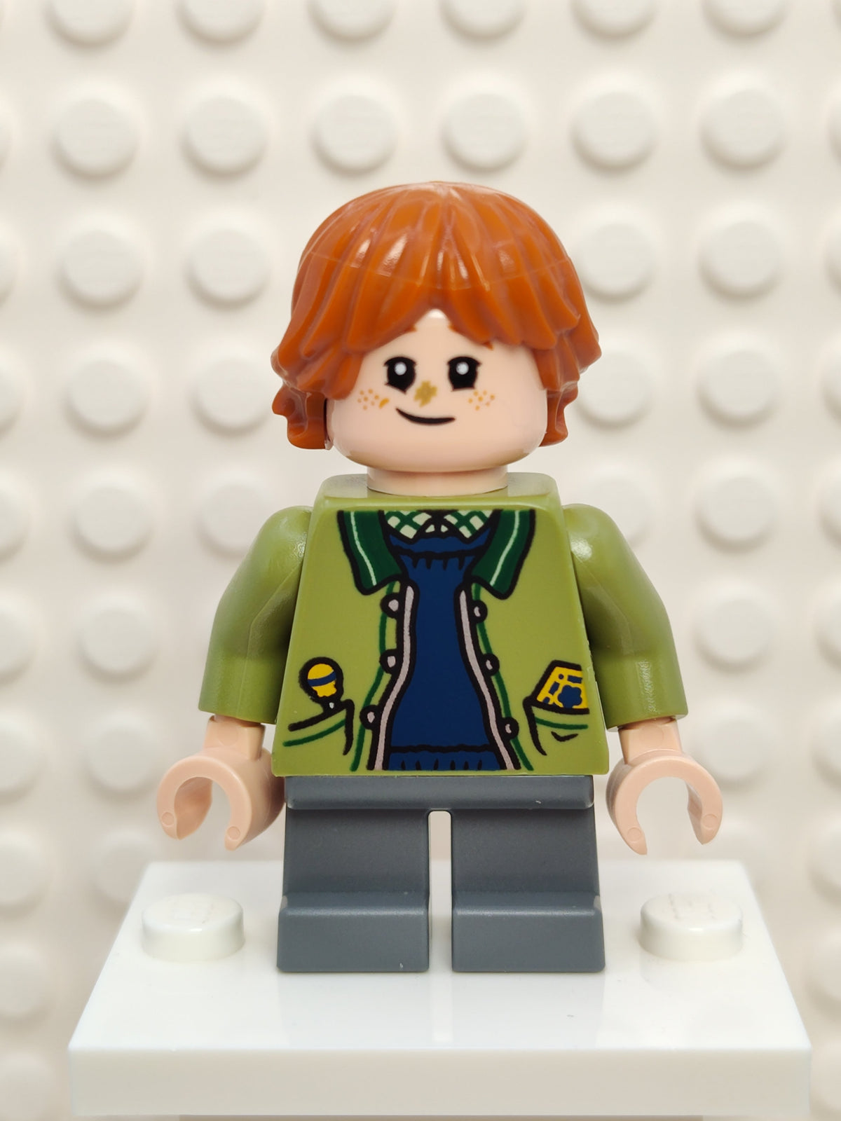Ron Weasley - Olive Green Jacket, hp376, LEGO® Harry Potter™ Minifigure