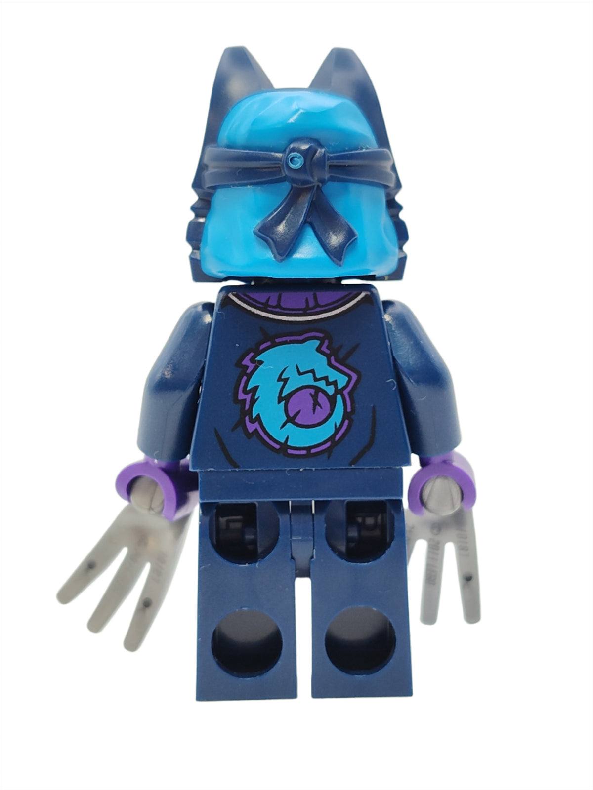 Wolf Mask Warrior - Dark Blue and Dark Azure Mask, njo0857 - LEGO® Ninjago Minifigure