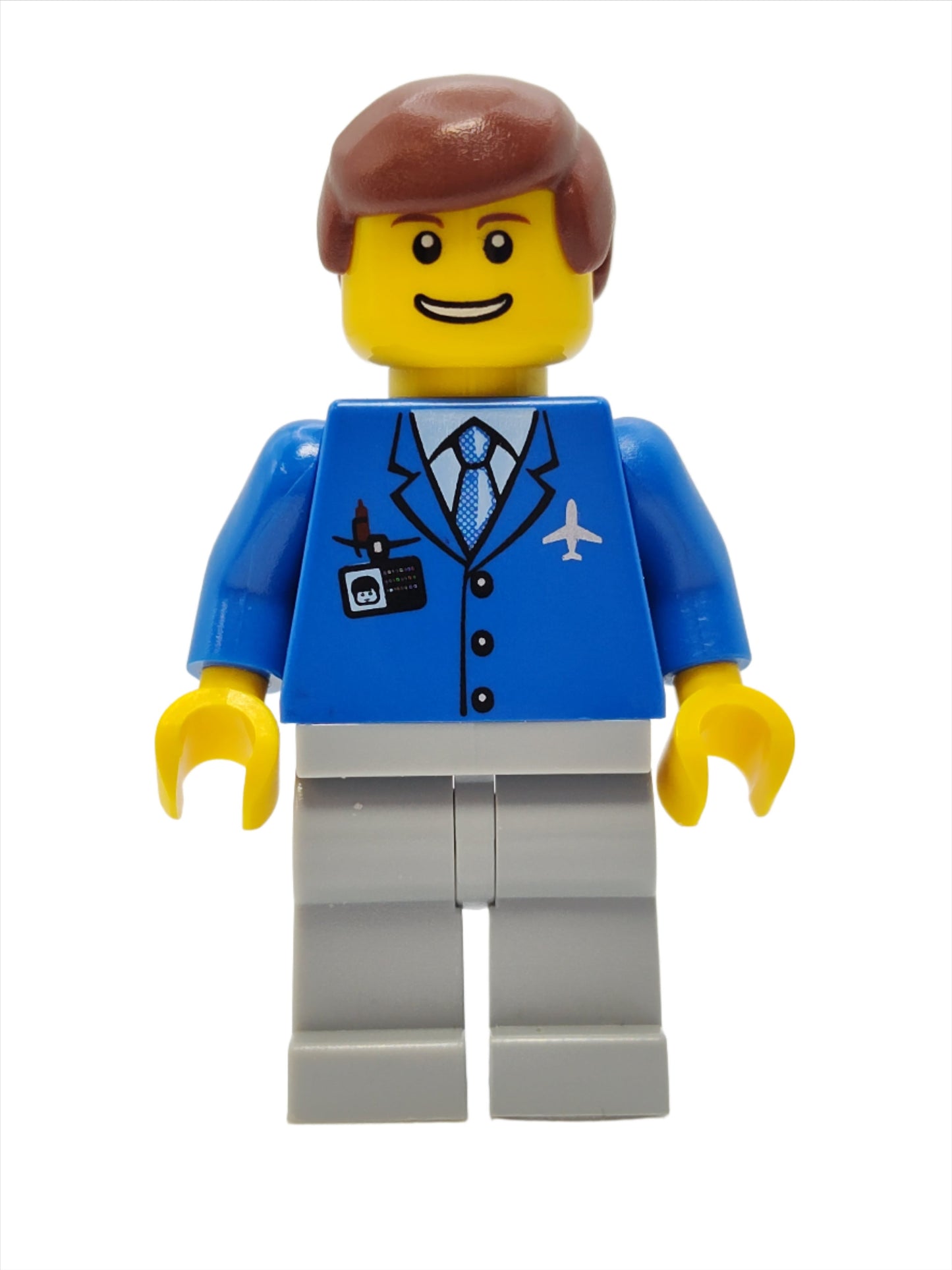 Airport - Blue 3 Button Jacket & Tie, air045
