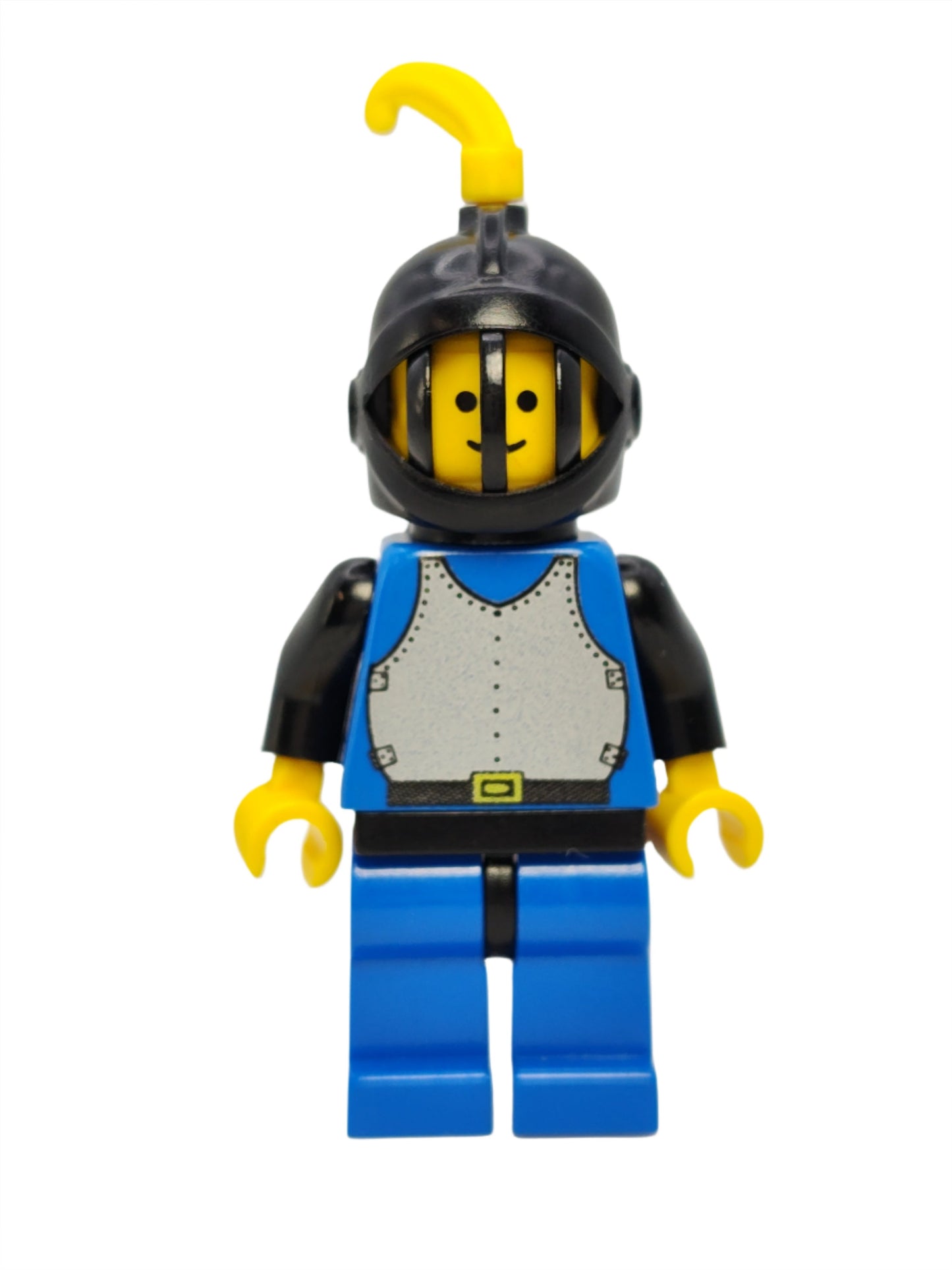 Breastplate - Black Grille Helmet and Yellow Feather with Black Plastic Cape, cas182