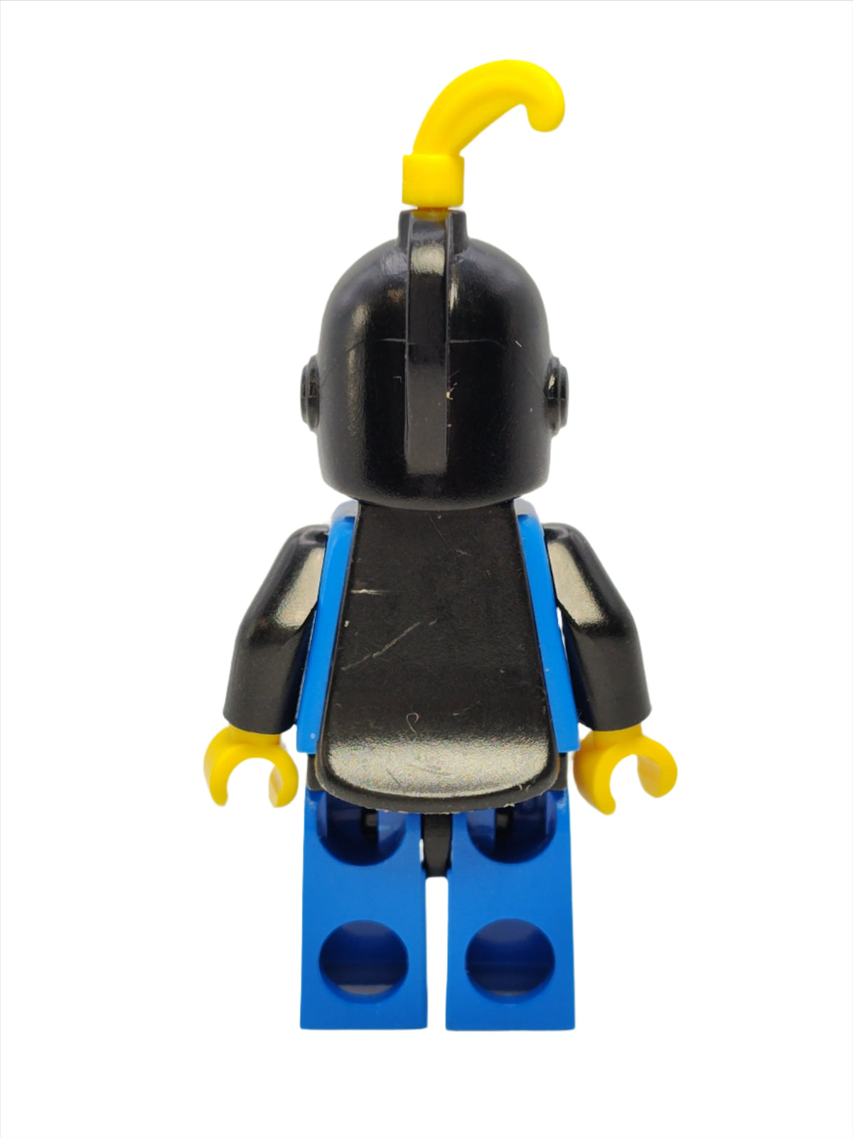 Breastplate - Black Grille Helmet and Yellow Feather with Black Plastic Cape, cas182