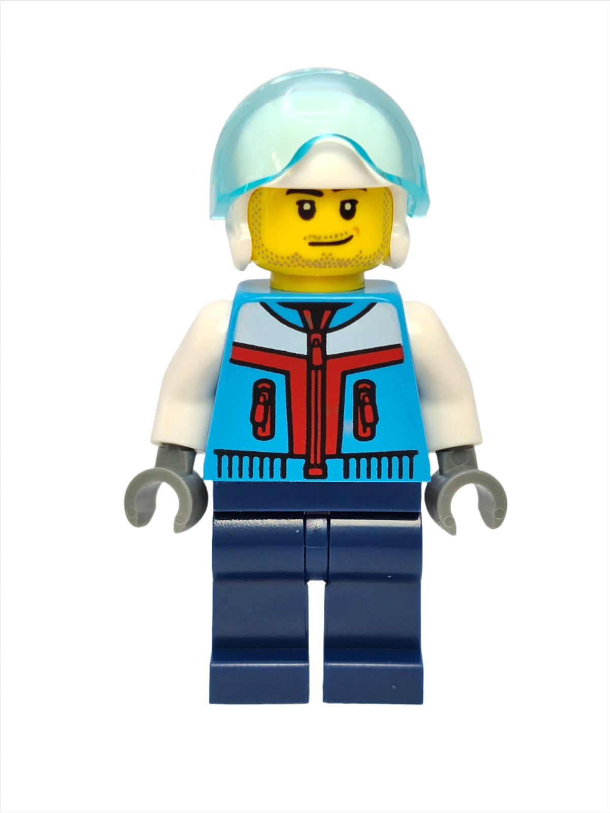 Stunt Plane Pilot - Male with Dark Azure Jacket, cty1397