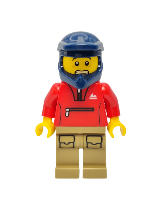 Mountain Bike Cyclist - Male with Red Tracksuit, cty1571