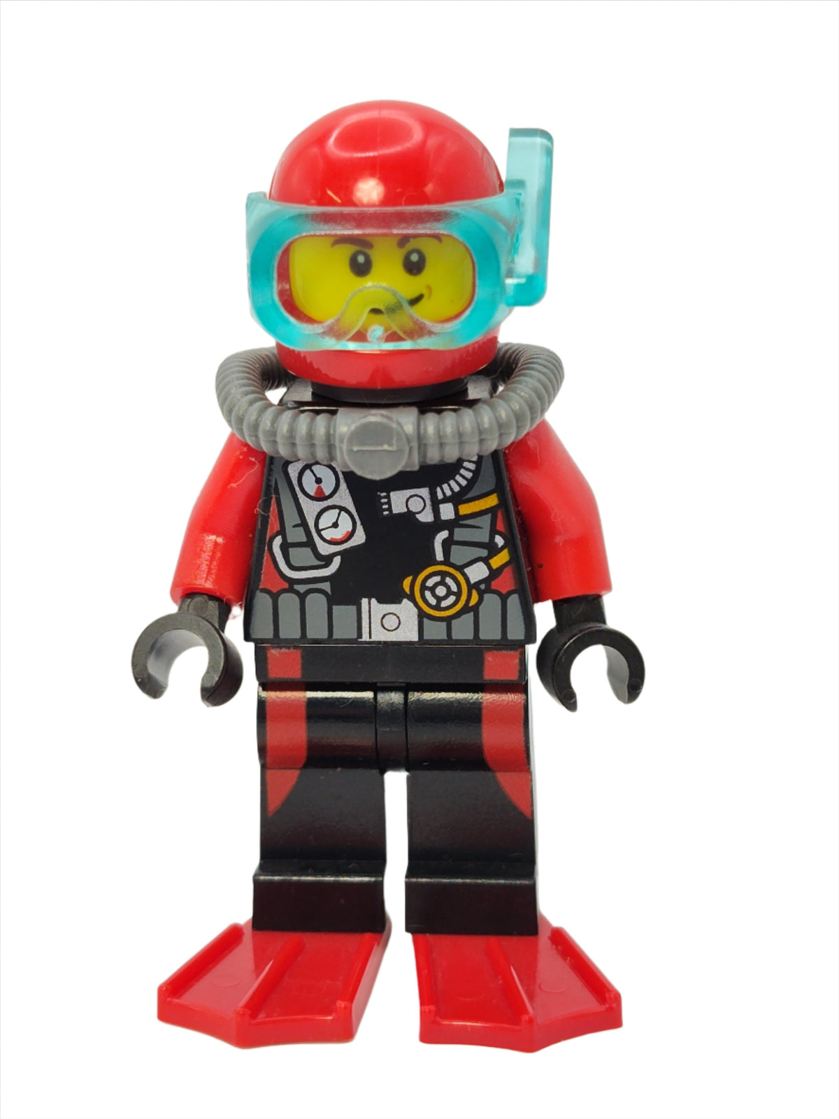 Scuba Diver - Male with Red Flippers, cty0558