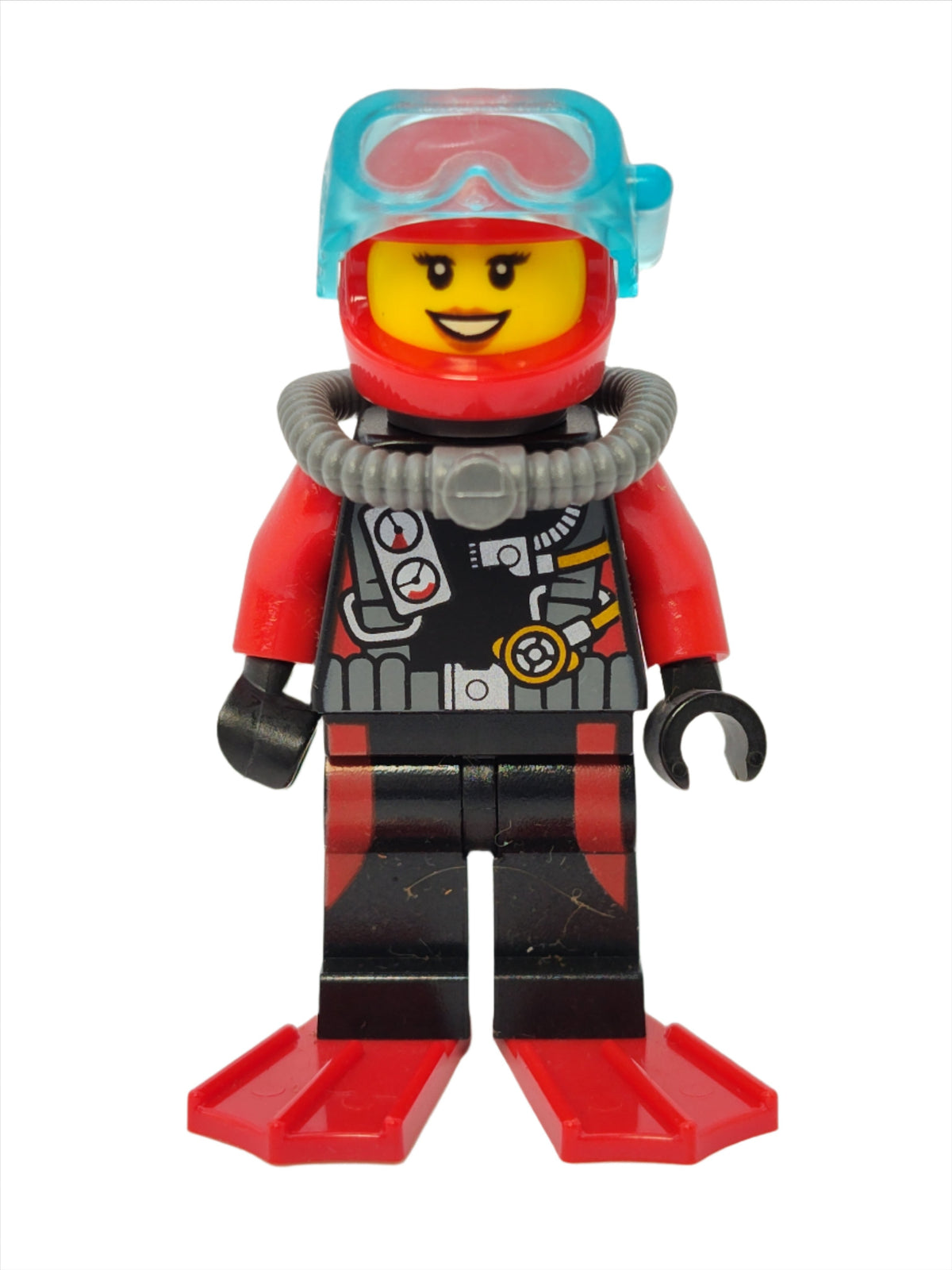 Scuba Diver - Female with Red Flippers, cty0559