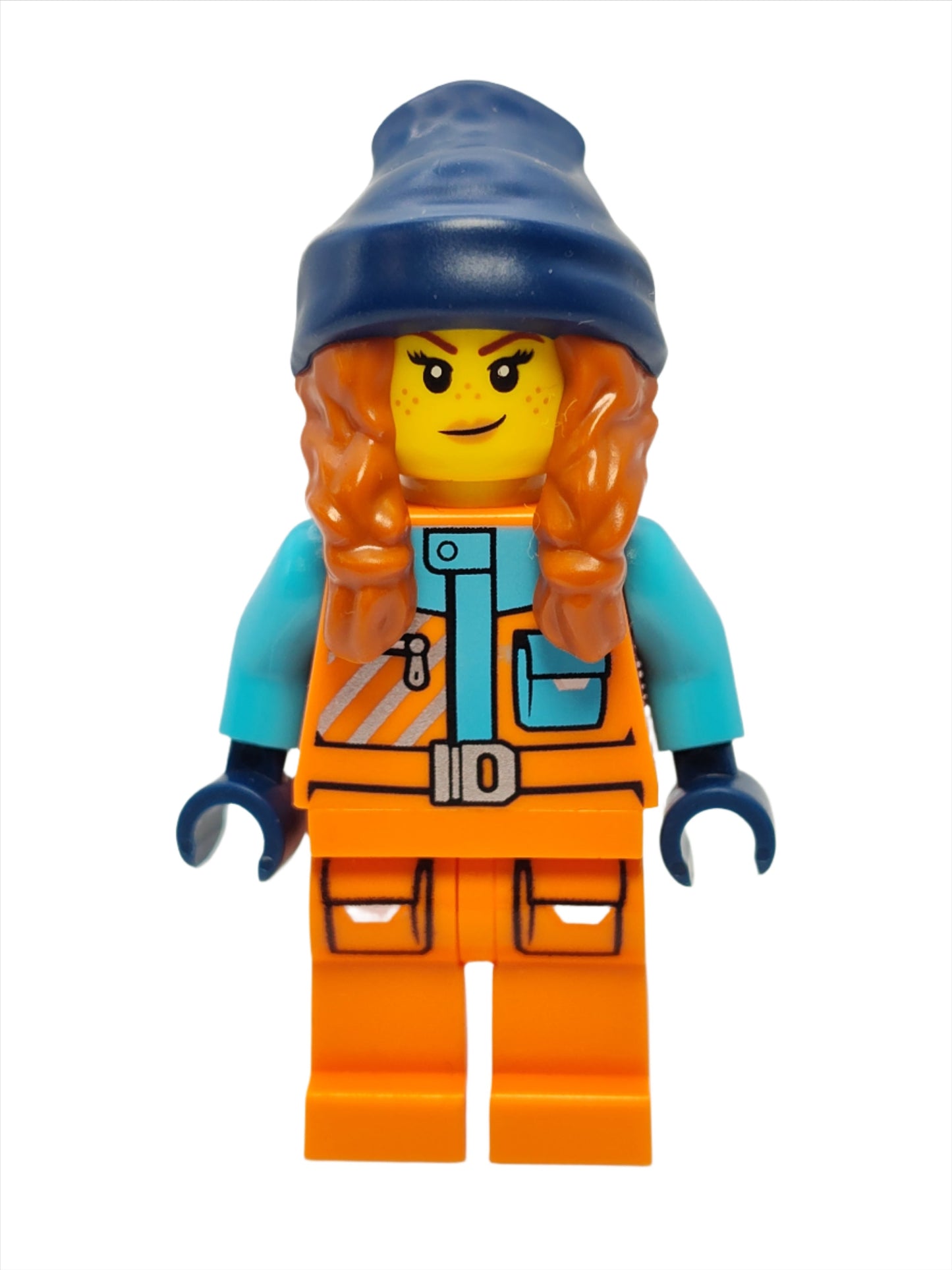 Arctic Explorer - Female with Orange Jacket and Dark Orange Braids, cty1613