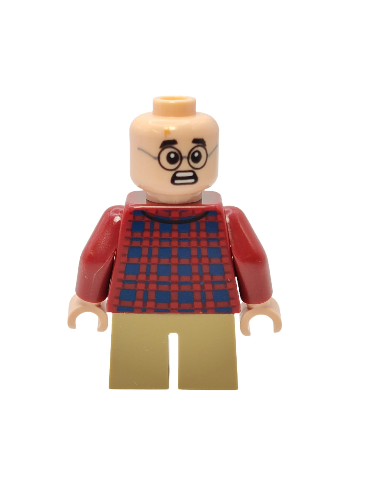 Harry Potter - Dark Red Plaid Flannel (Tan Short Legs), hp481