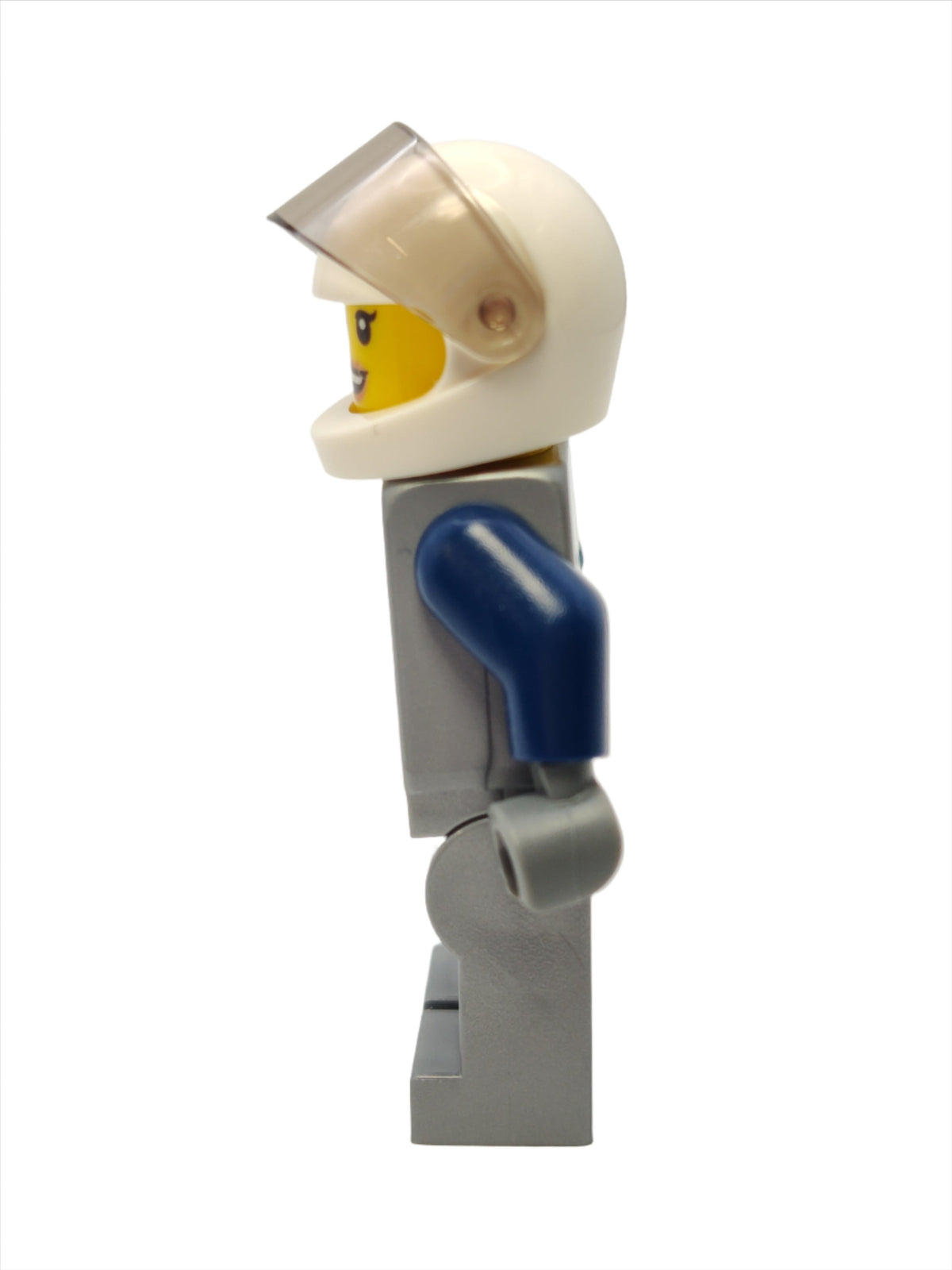 Race Car Driver - Dark Blue and Flat Silver Racing Suit, cty1593