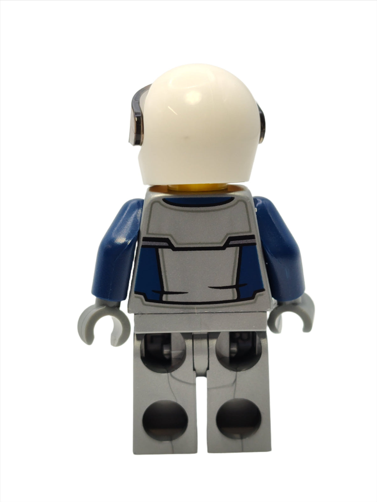 Race Car Driver - Dark Blue and Flat Silver Racing Suit, cty1593