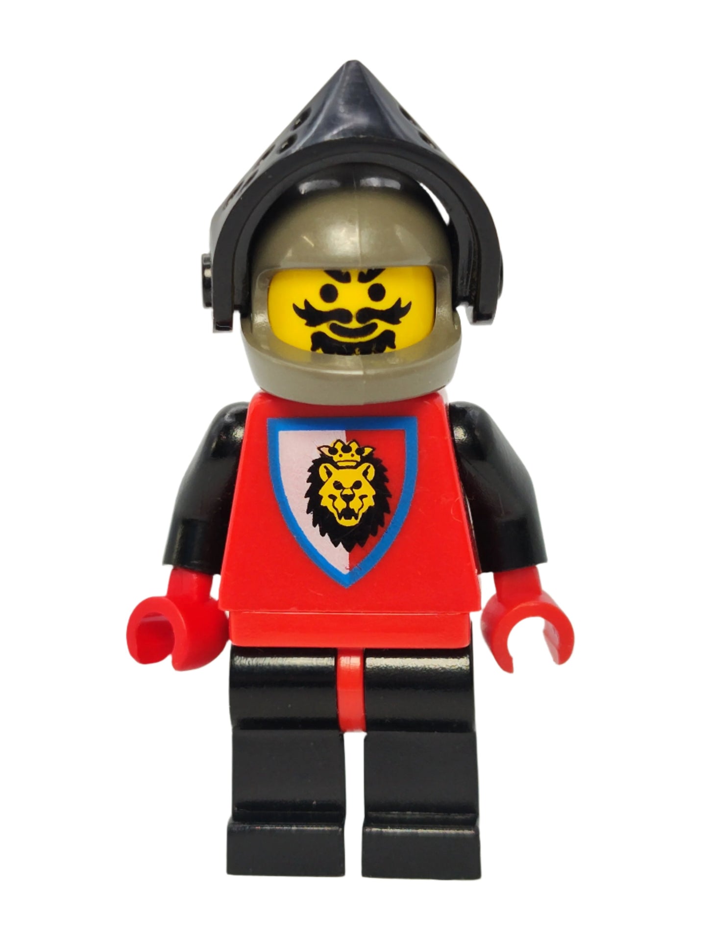 Fright Knights, Dark Gray Helmet with Black Visor, Lion Crest, cas551