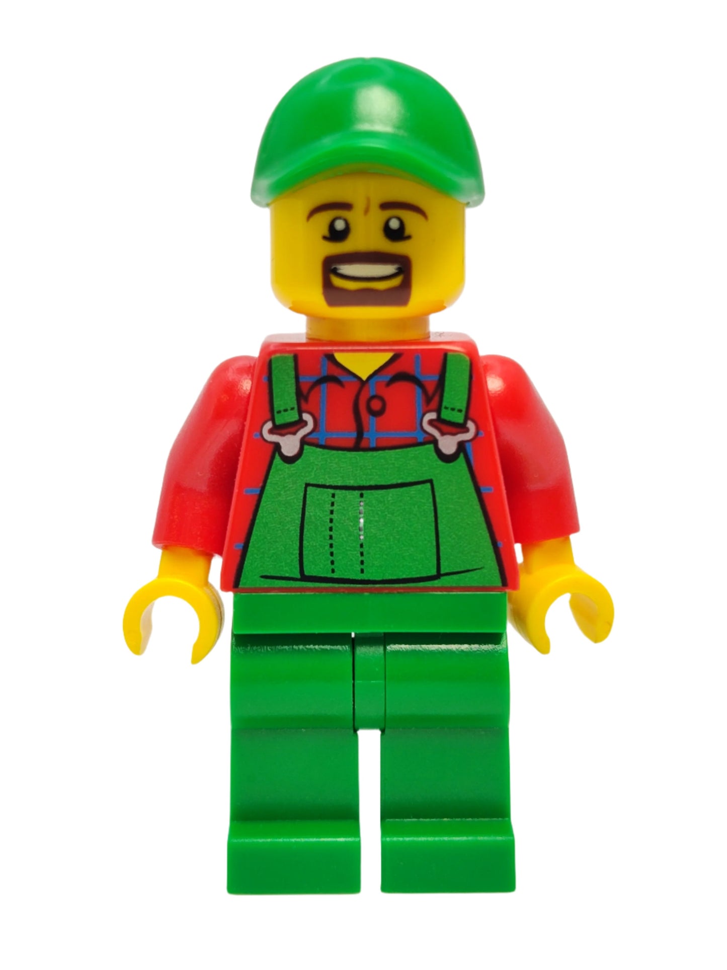Overalls Farmer Green - Brown Moustache and Goatee, cty0499