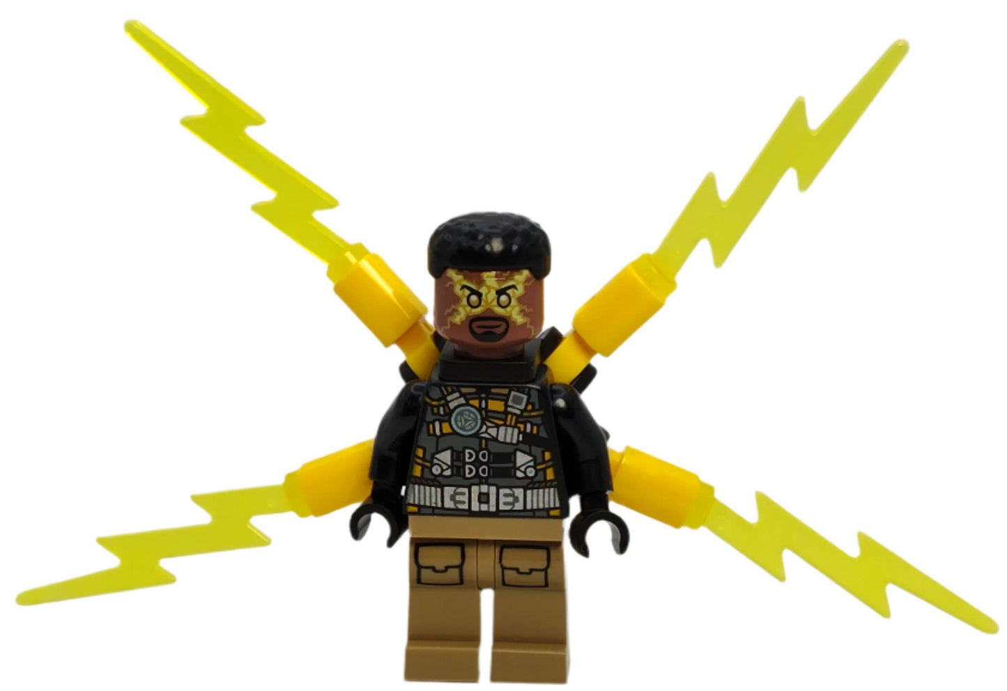Electro - Black and Dark Tan Outfit with Small Electricity Wings, sh0945