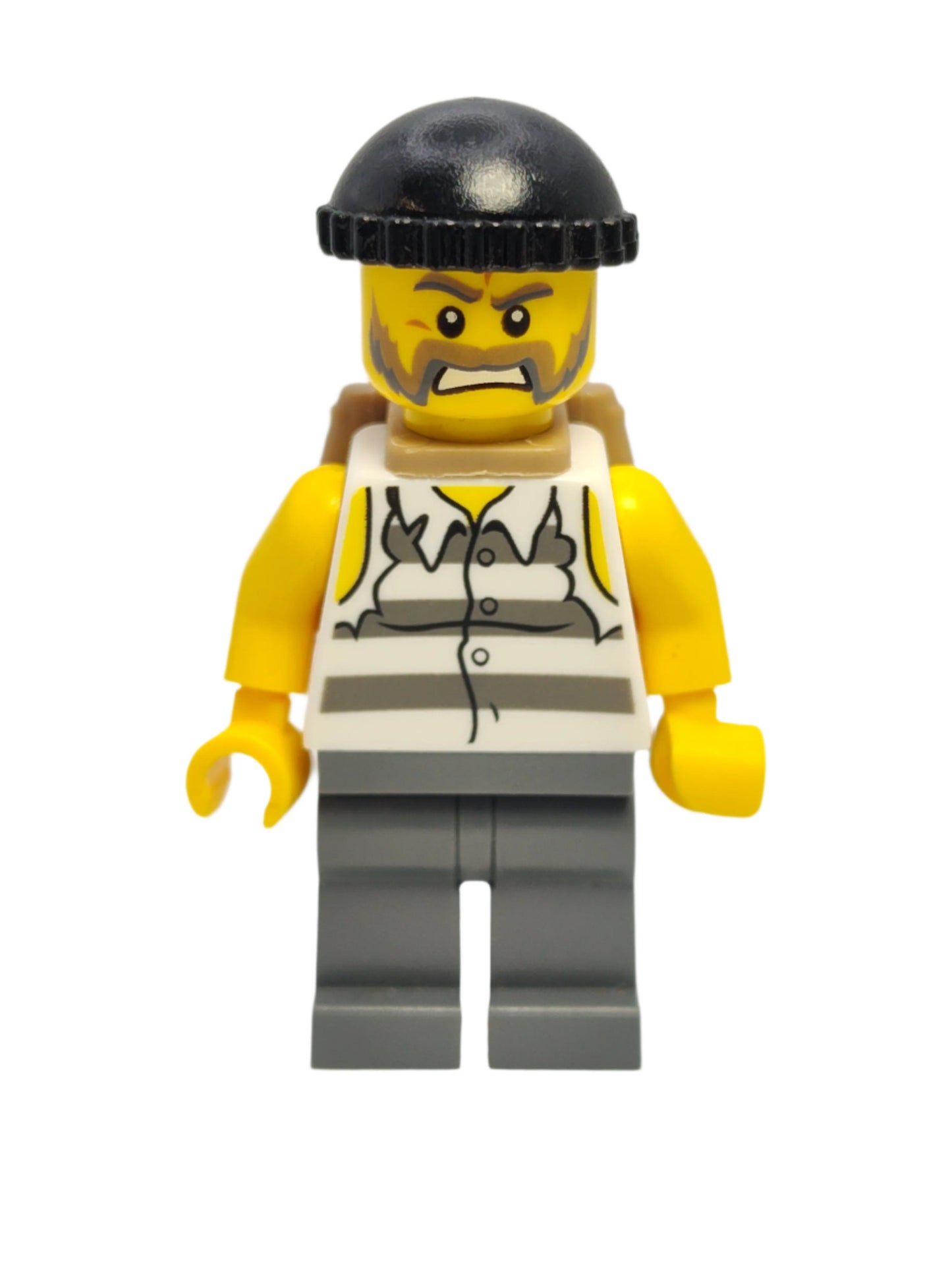 Jail Prisoner Shirt with Prison Stripes and Backpack, cty0448