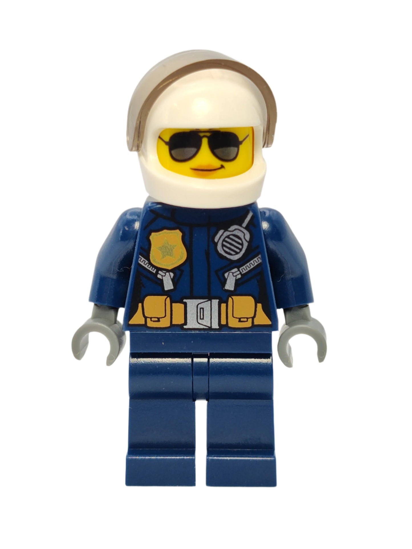 Police - City Helicopter Pilot Female with Silver Sunglasses, cty0739
