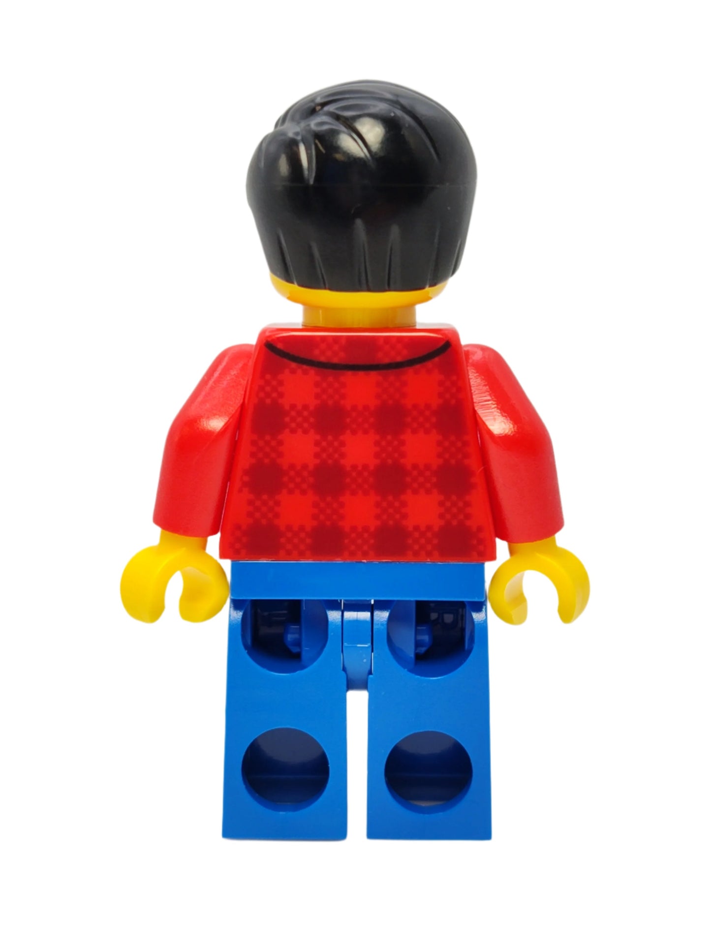 Male - Red Plaid Flannel Shirt with Beard, cty0664