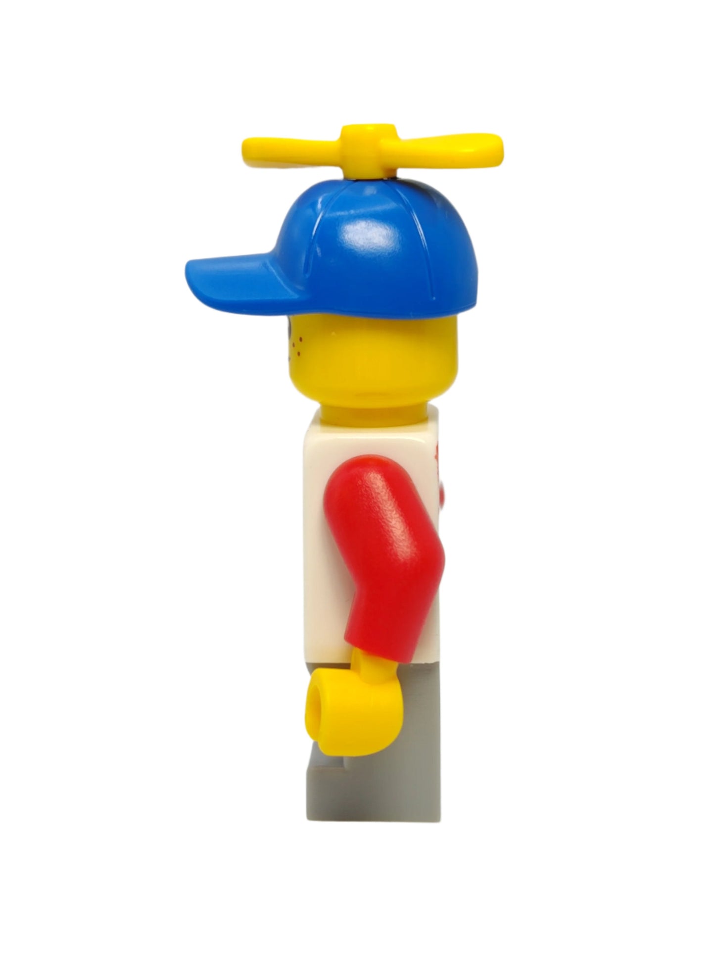 Classic Space Shirt with Red Sleeves and Tiny Yellow Propeller, cty1015