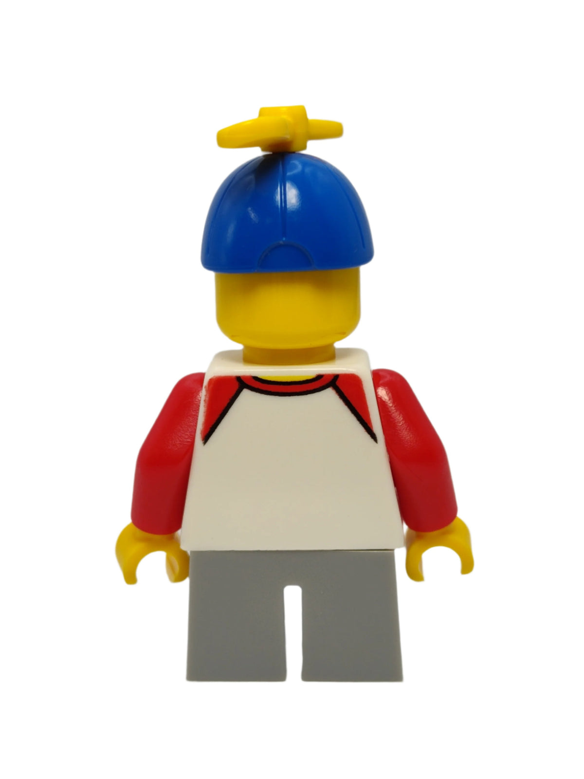 Classic Space Shirt with Red Sleeves and Tiny Yellow Propeller, cty1015