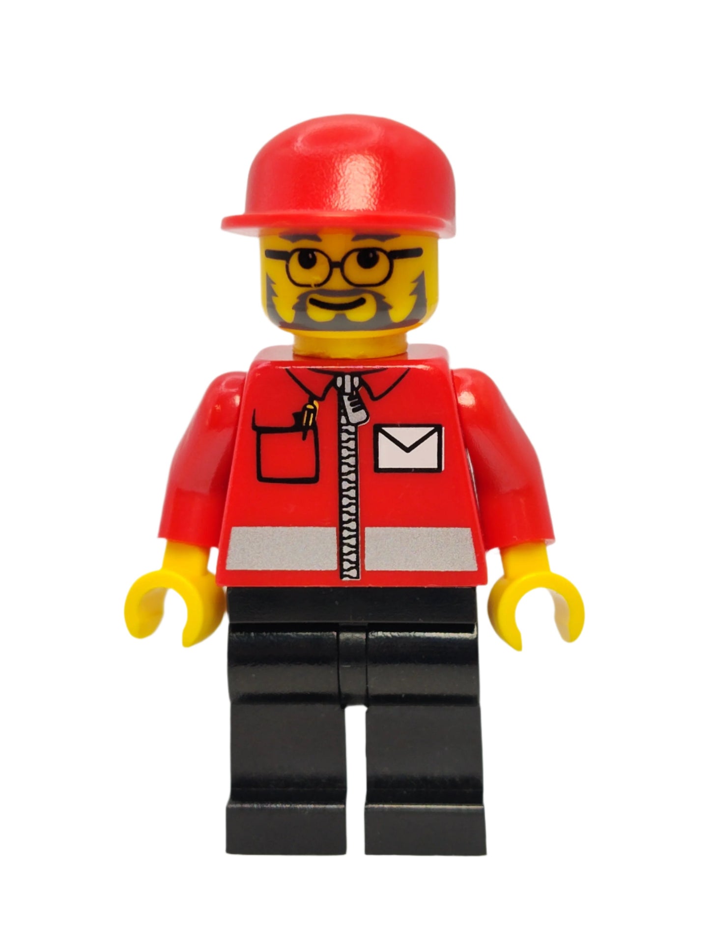 Post Office White Envelope and Stripe - Beard and Glasses, post006