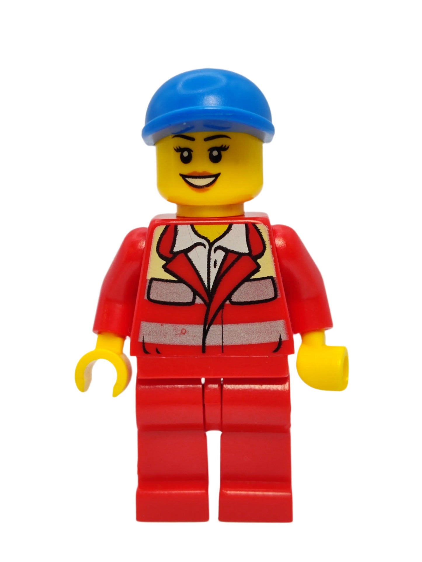 Paramedic Female - Red Uniform and Blue Short Bill Cap, cty0317