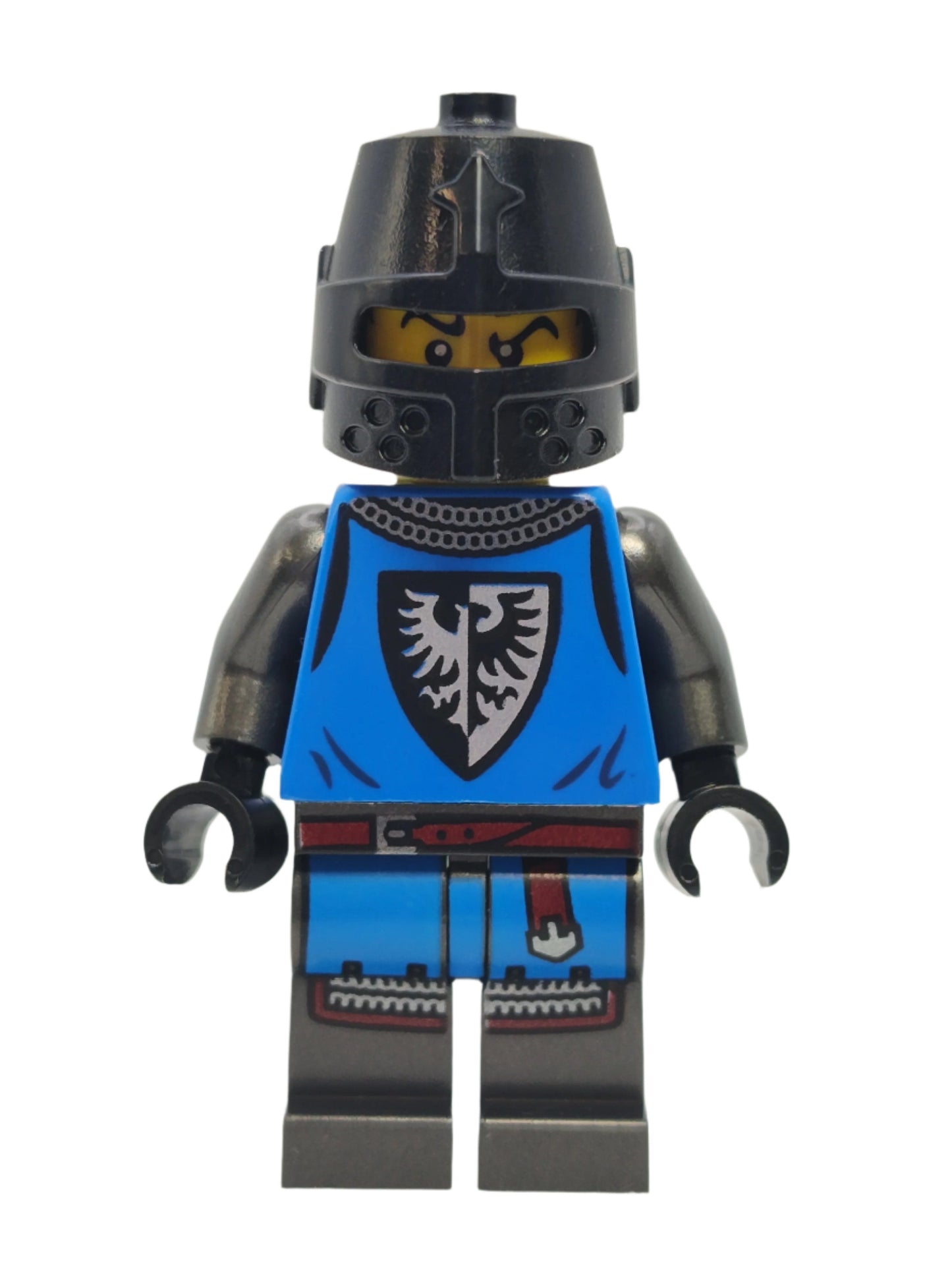 Modern Black Falcon Knight with Black Slit Helmet