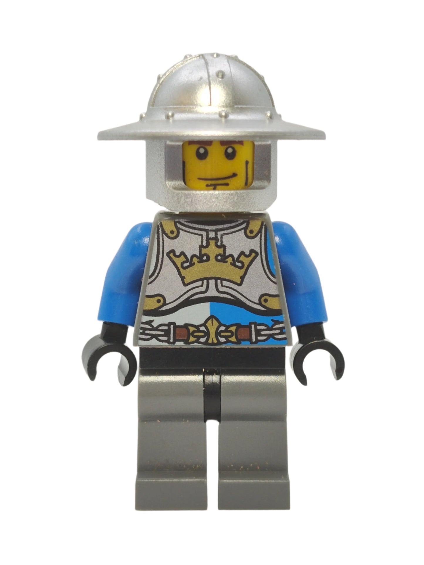 King's Knight Breastplate with Crown and Chain Belt - Cheek Lines, cas520