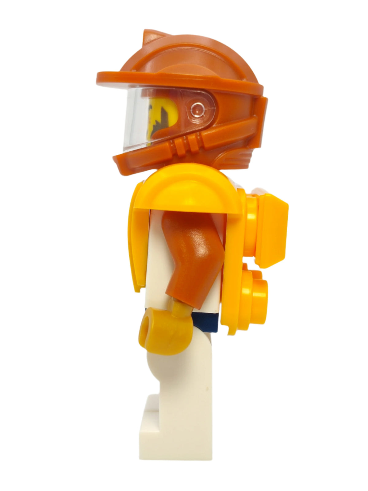 Male Astronaut - White Spacesuit with Bright Light Orange Armor, cty1709