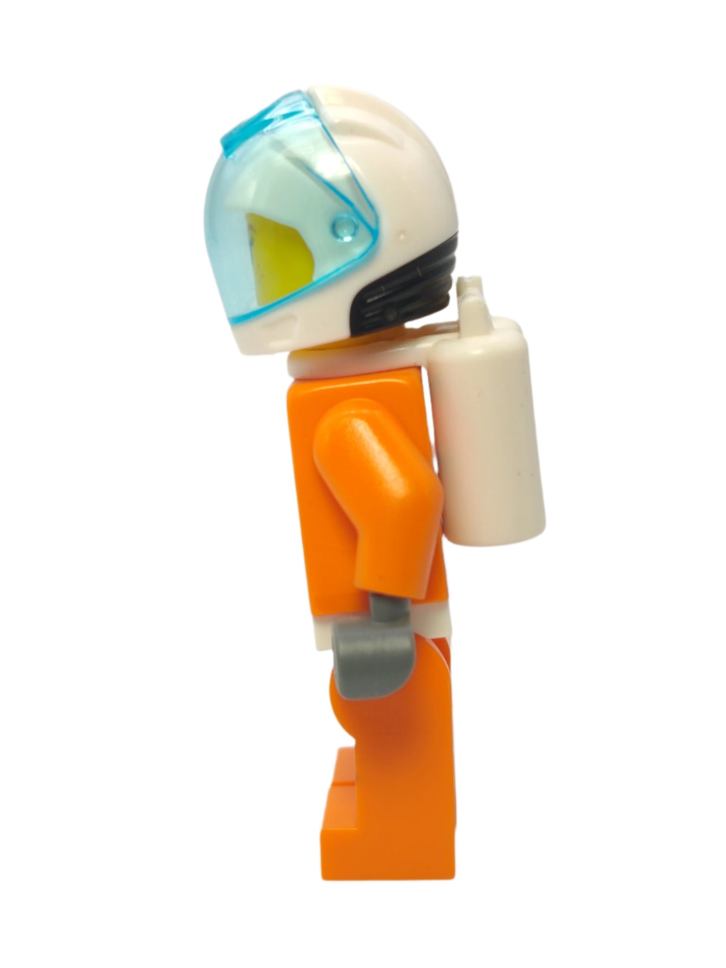 Astronaut - Orange Spacesuit with Dark Bluish Gray Lines and Freckles, cty1008