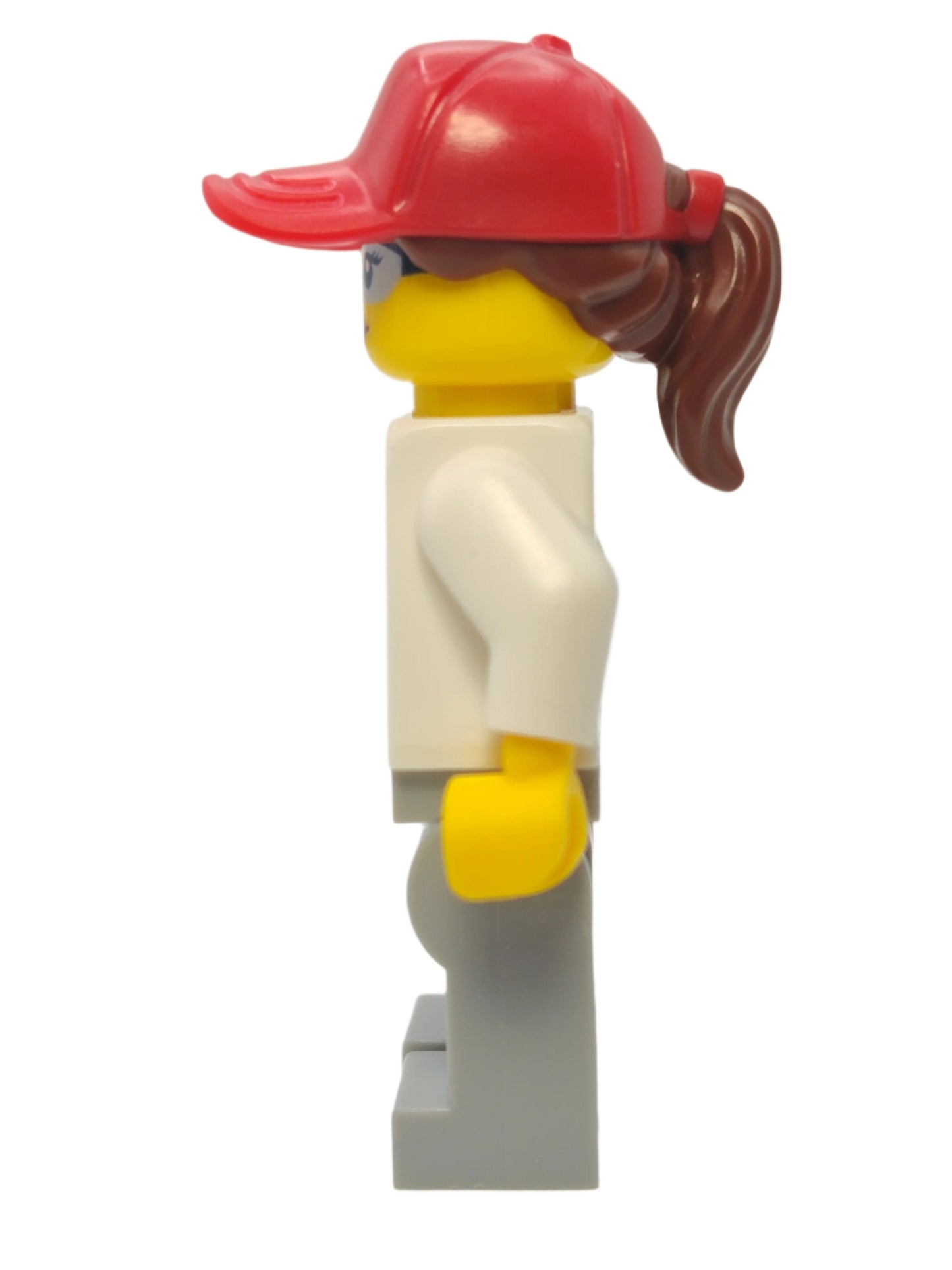 Scientist - Red Cap with Ponytail Hair and Blue Goggles, cty1069