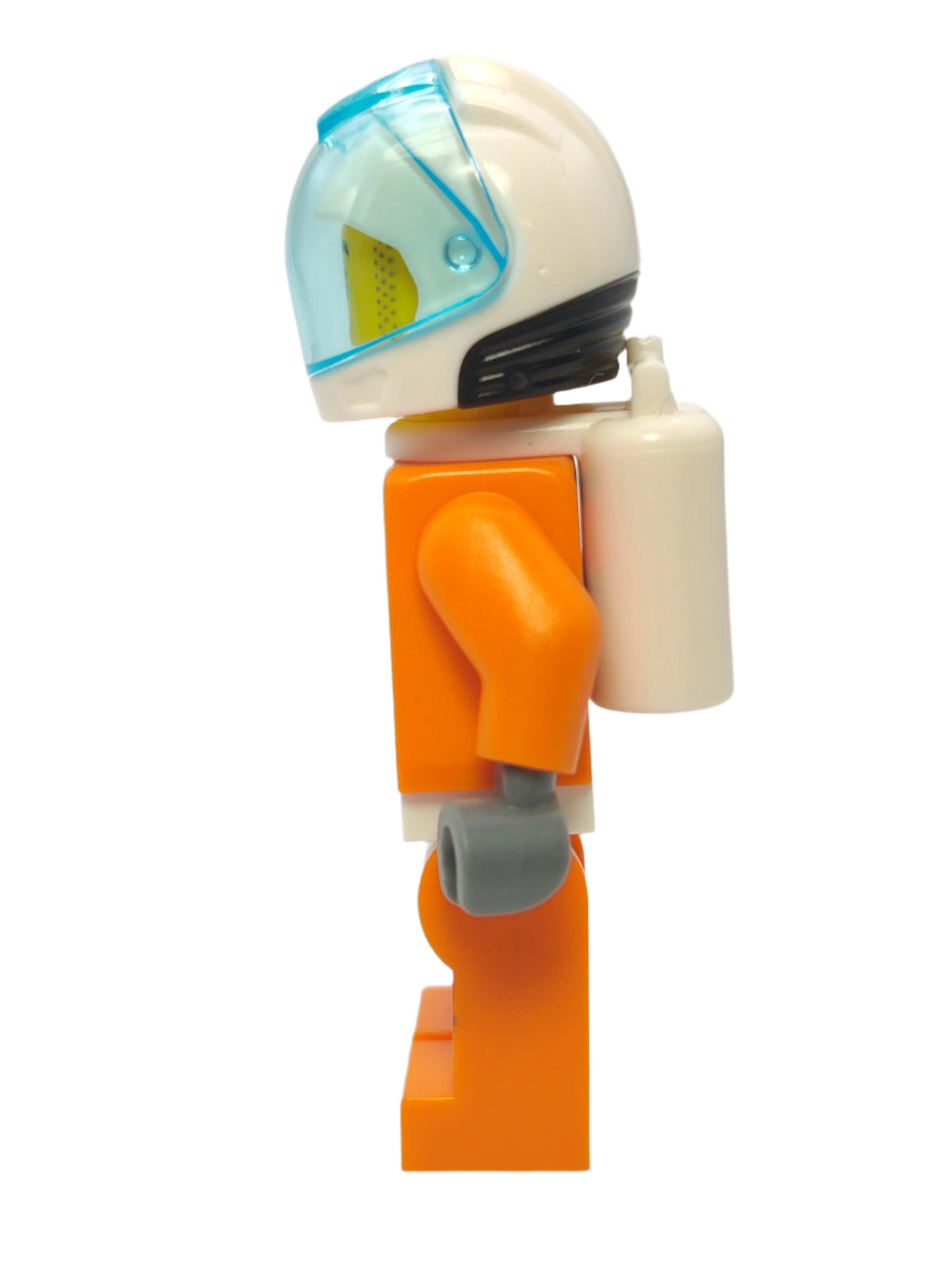 Astronaut - Orange Spacesuit with Dark Bluish Gray Lines and Moustache, cty1061