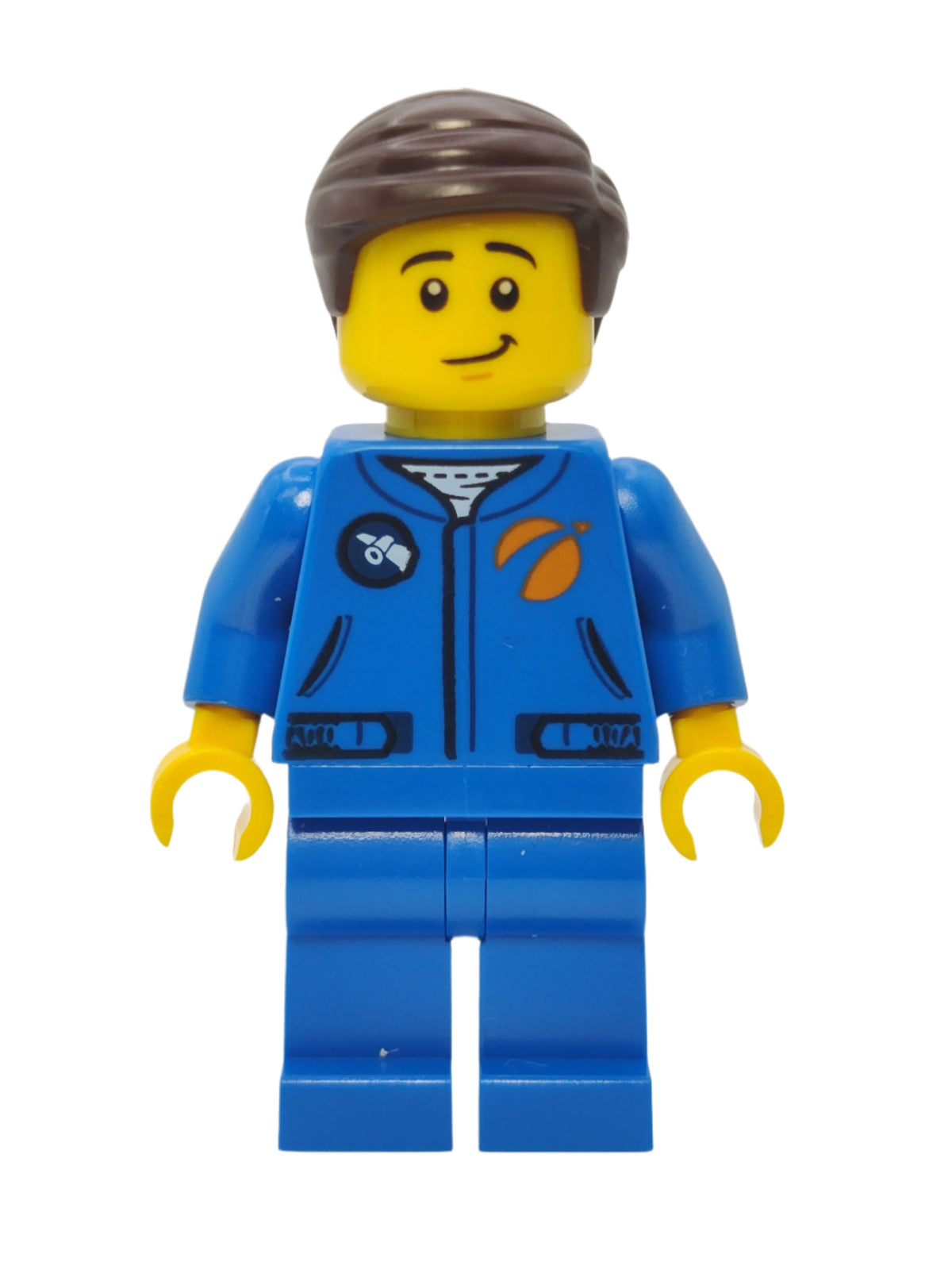 Astronaut - Blue Jumpsuit with Scared and Lopsided Smile, cty1041