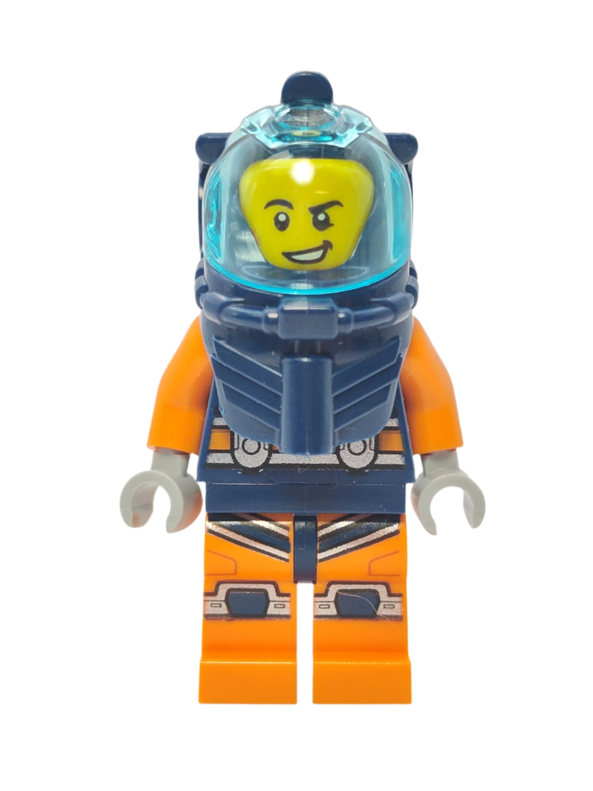 Deep Sea Diver - Dark Blue Helmet and Lopsided Grin, cty1164