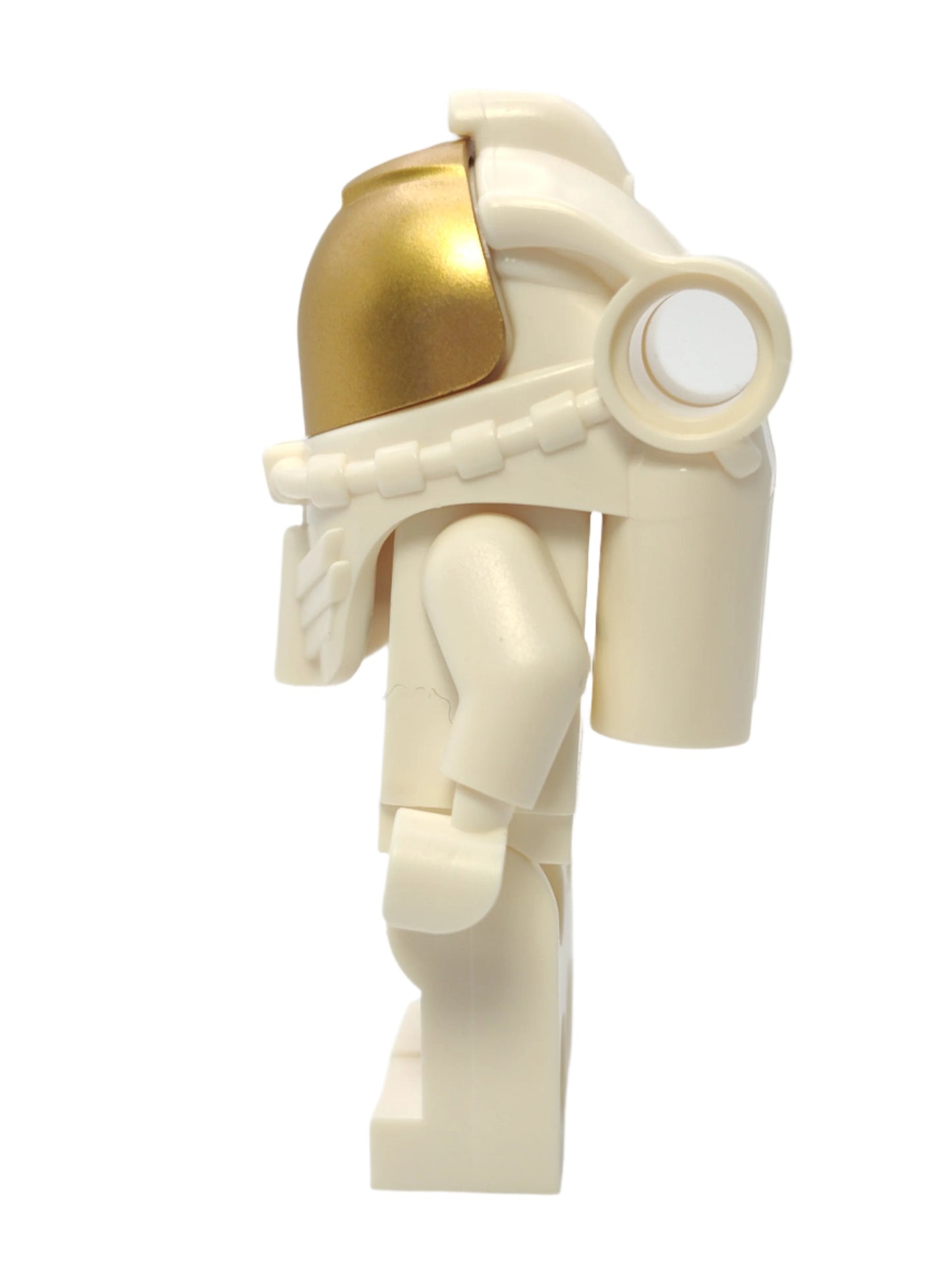 Astronaut - White Spacesuit with Orange Lines and Closed Mouth Smile, cty1064