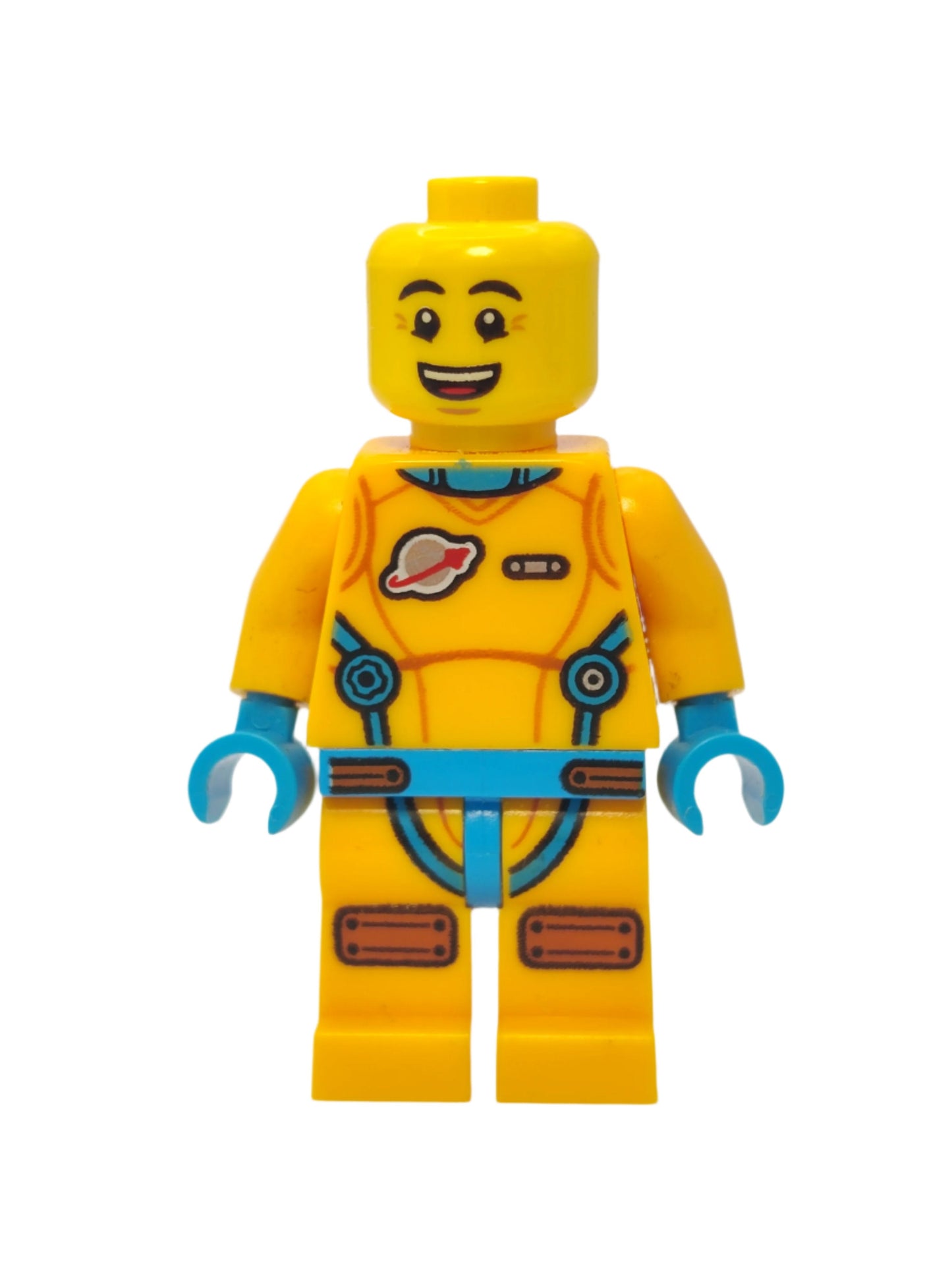 Lunar Research Astronaut - Bright Light Orange and Dark Azure Suit, cty1431