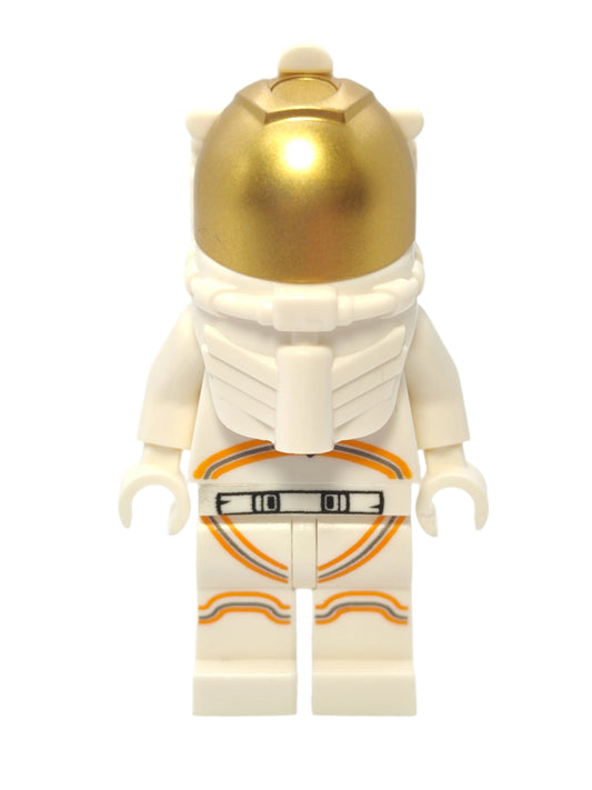 Astronaut - White Spacesuit with Orange Lines and Thin Grin, cty1076