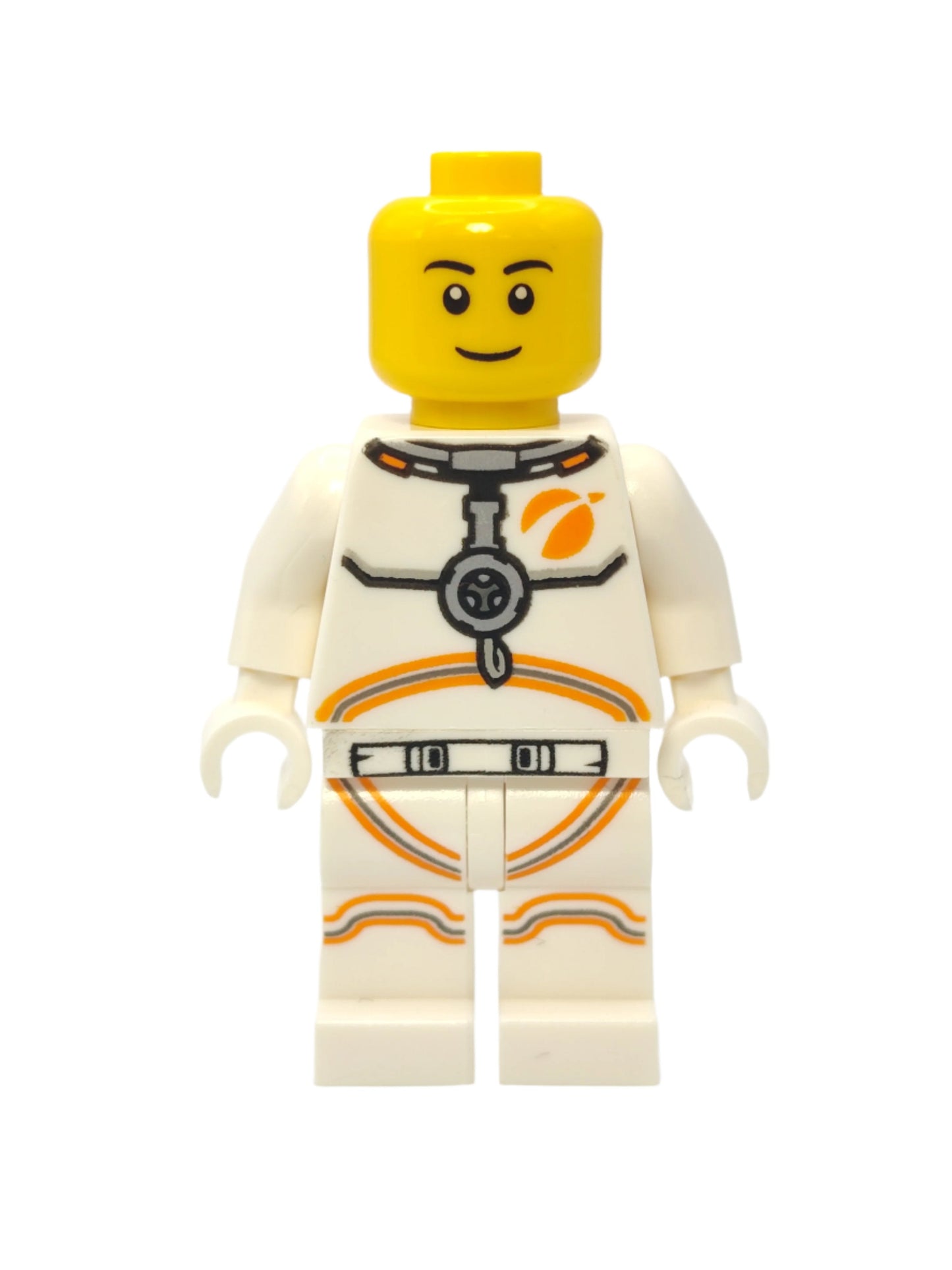 Astronaut - White Spacesuit with Orange Lines and Thin Grin, cty1076
