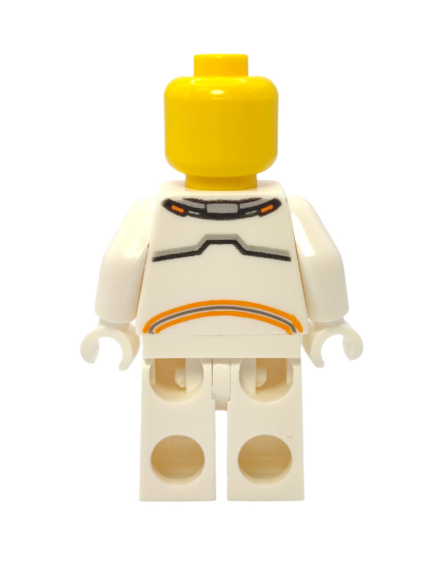 Astronaut - White Spacesuit with Orange Lines and Thin Grin, cty1076