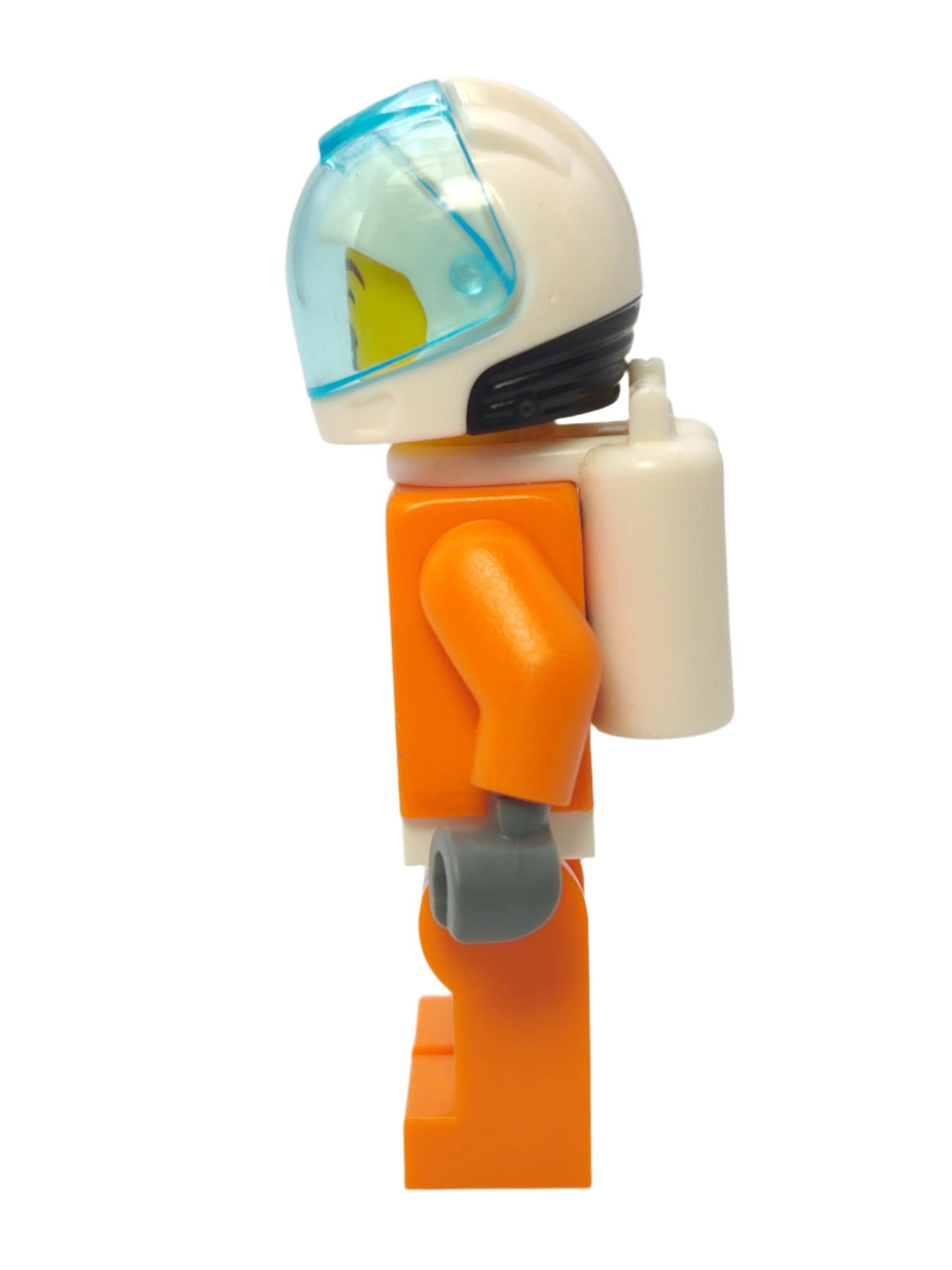 Astronaut - Orange Spacesuit with Dark Bluish Gray Lines and Mustache, cty1034