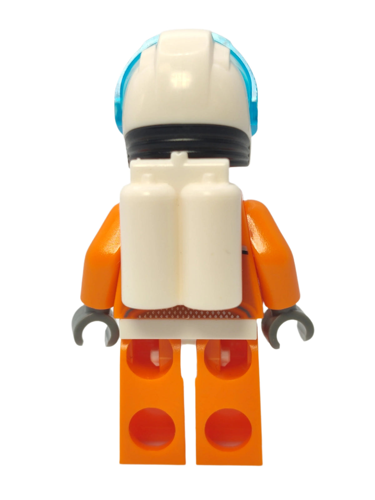 Astronaut - Orange Spacesuit with Dark Bluish Gray Lines and Mustache, cty1034