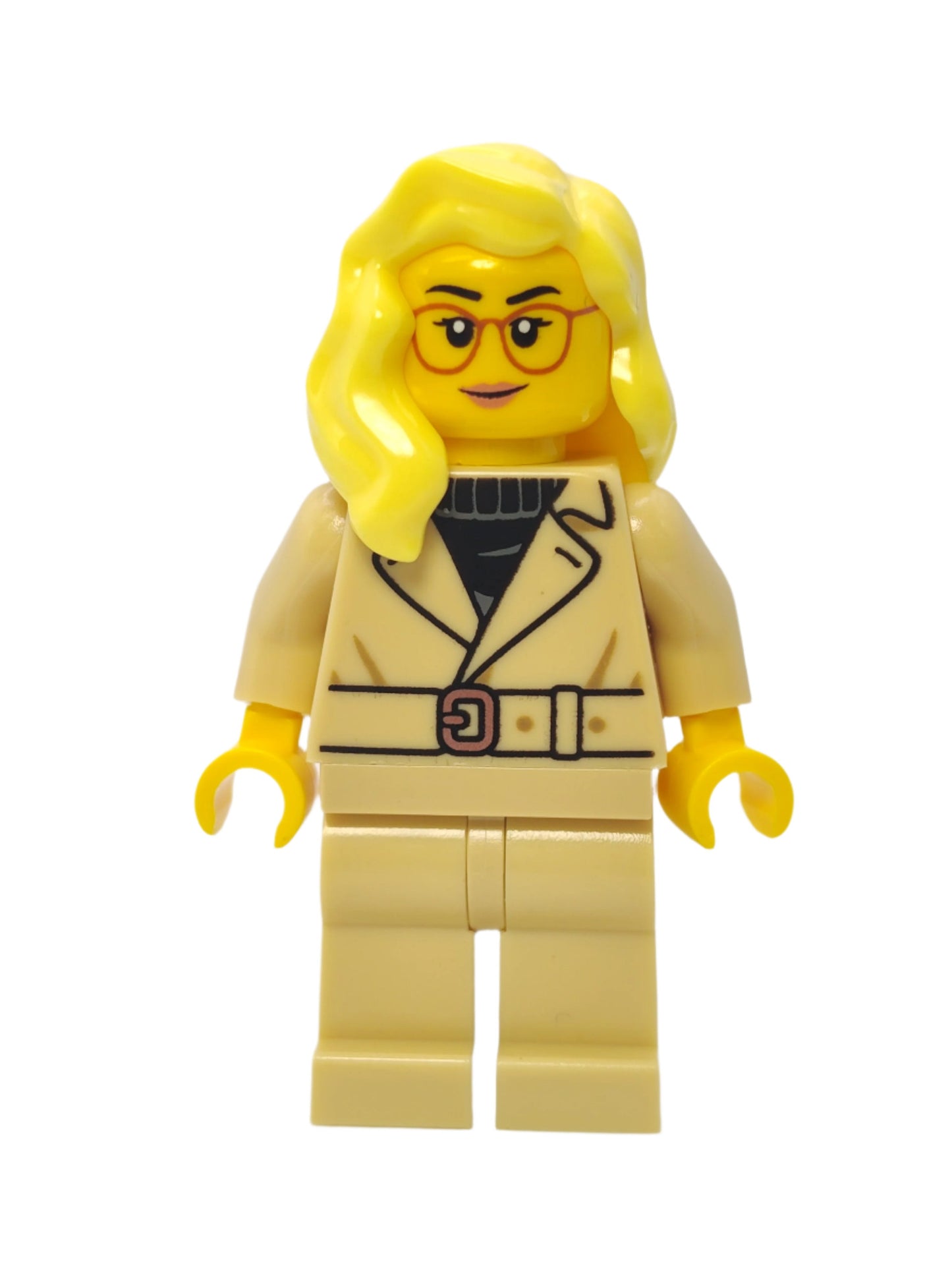 Tourist - Bright Light-Yellow Hair over Shoulder and Glasses, cty1654