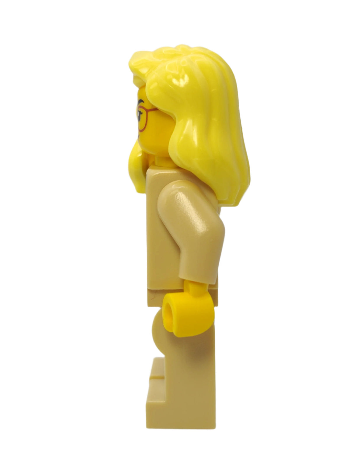 Tourist - Bright Light-Yellow Hair over Shoulder and Glasses, cty1654