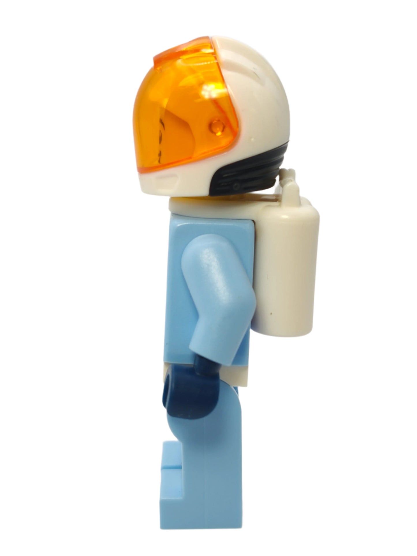 Astronaut - Bright Light Blue Spacesuit with Blue Belt and Open Mouth Smile, cty1028
