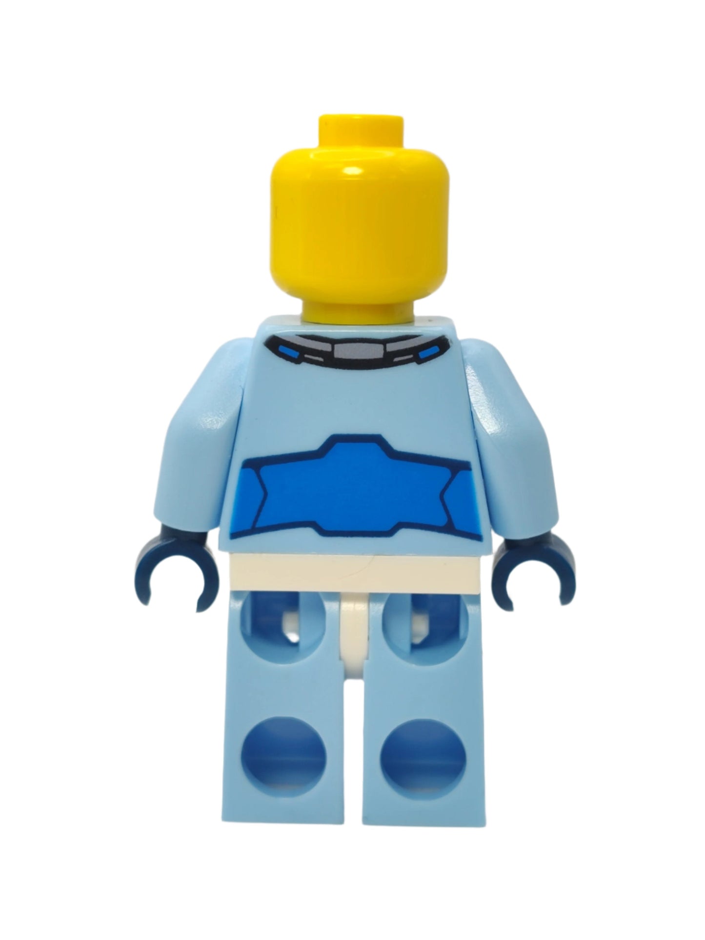 Astronaut - Bright Light Blue Spacesuit with Blue Belt and Open Mouth Smile, cty1028