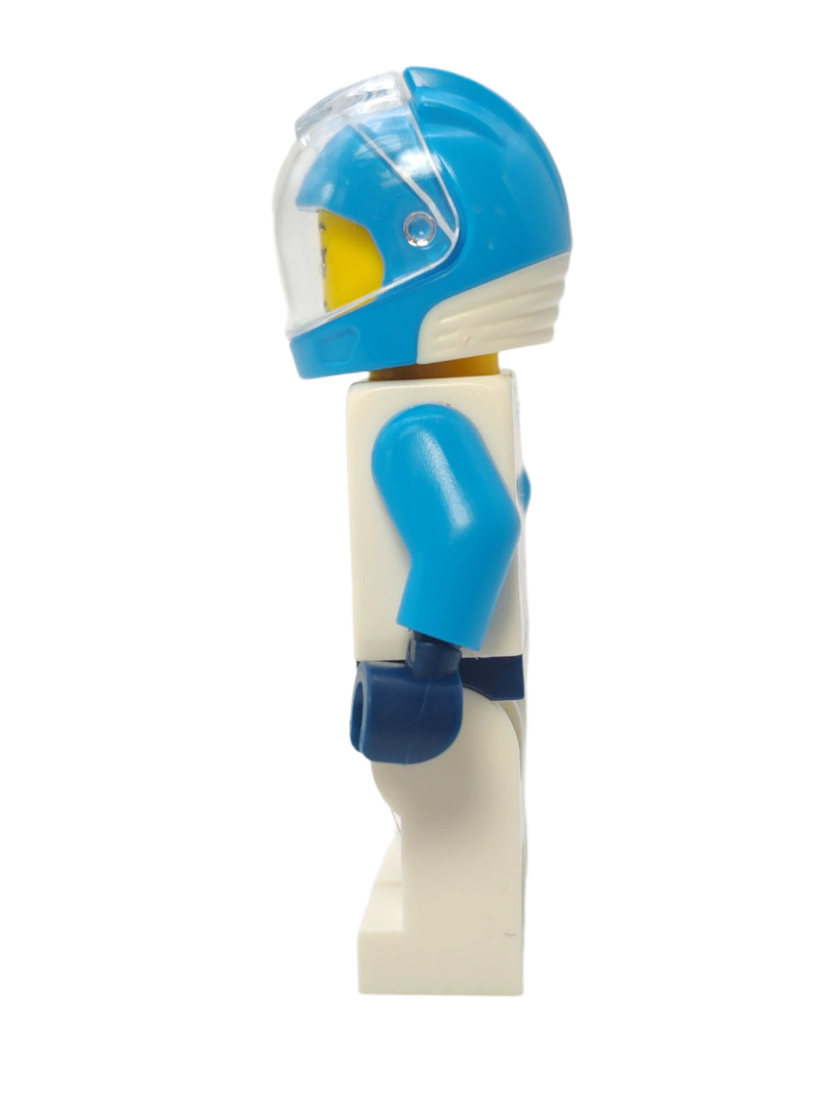 Astronaut - White Spacesuit with Dark Azure Arms and Trans-Clear Visor, cty1722