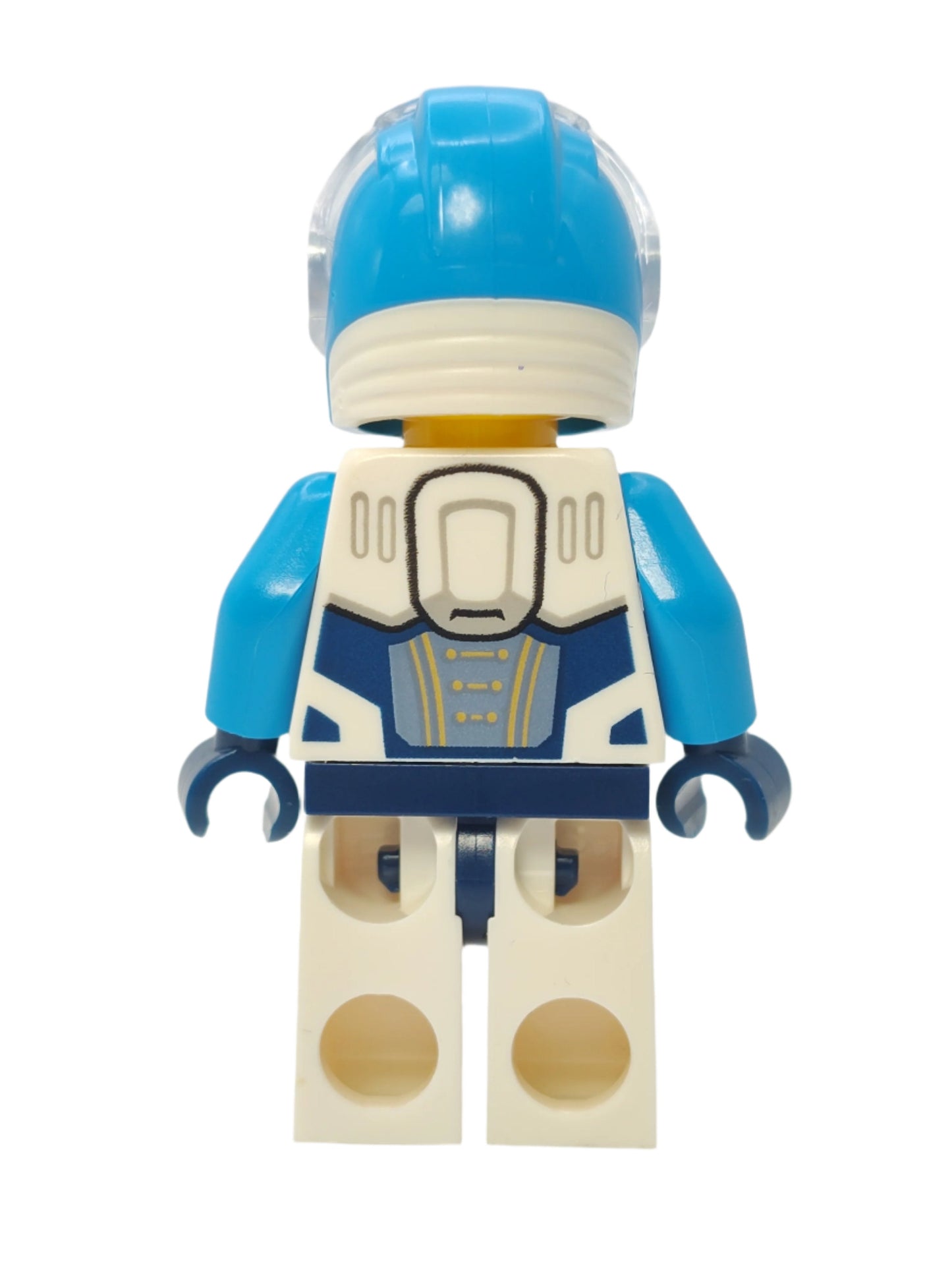 Astronaut - White Spacesuit with Dark Azure Arms and Smirk, cty1758