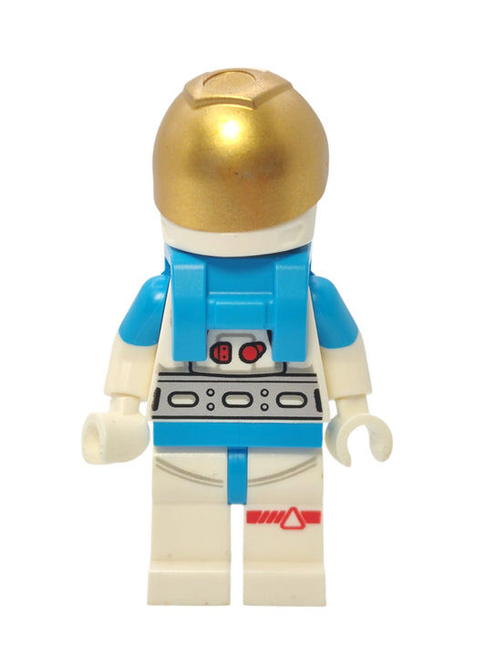 Lunar Research Astronaut - White and Dark Azure Suit and Metallic Gold Visor, cty1423