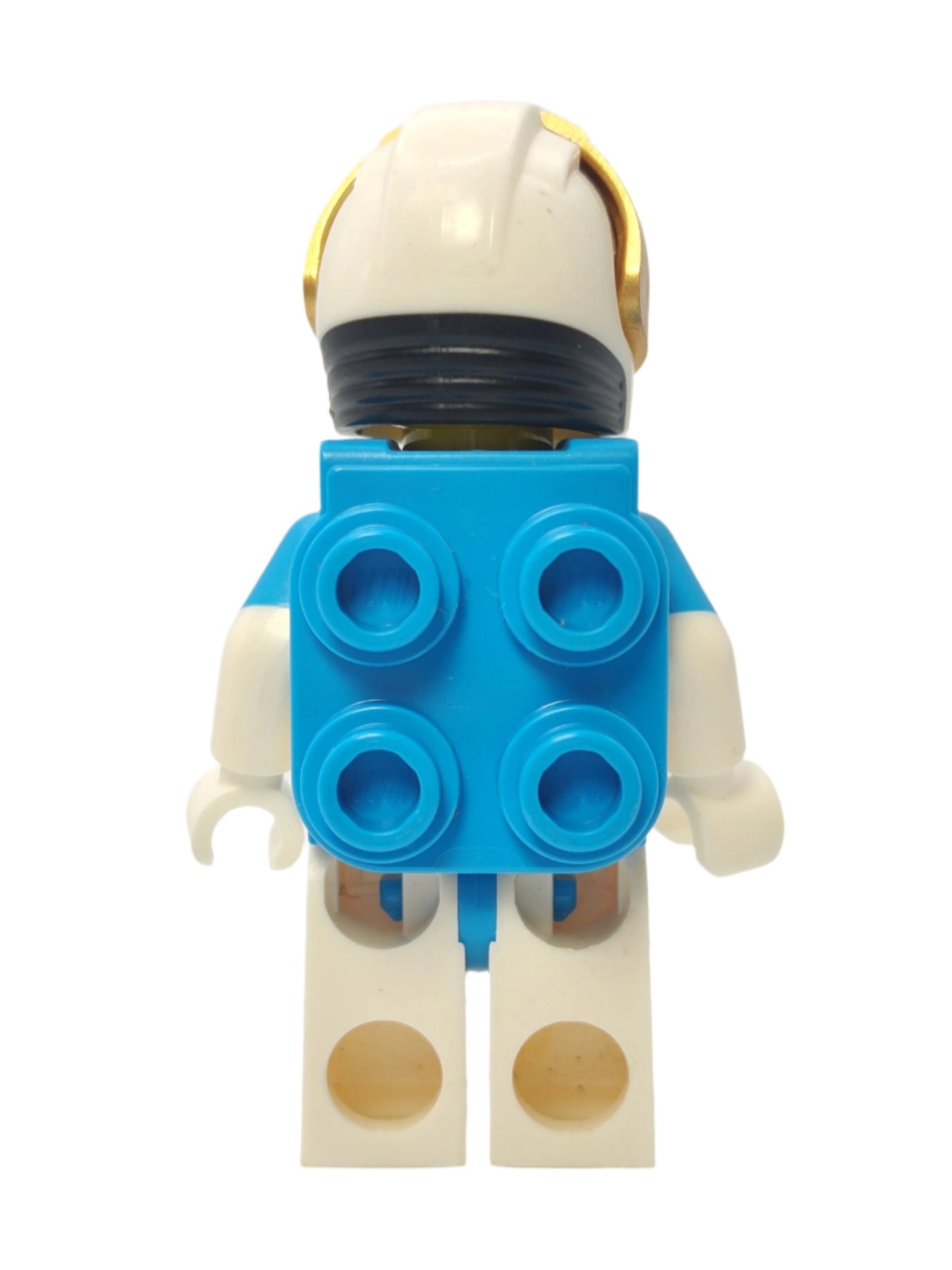 Lunar Research Astronaut - White and Dark Azure Suit and Metallic Gold Visor, cty1423