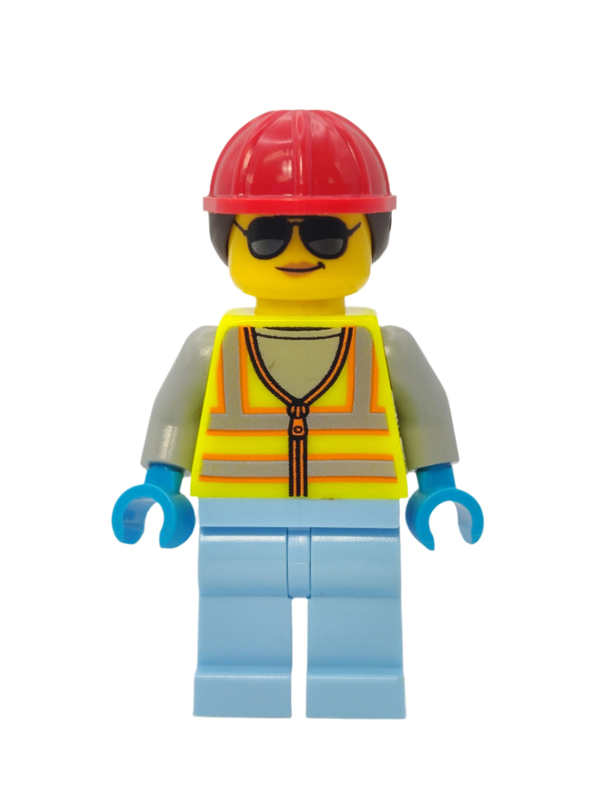 Space Engineer - Neon Yellow Safety Vest with Red Construction Helmet, cty1425