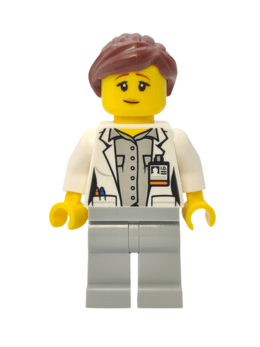 Fire - Female with White Open Jacket over Shirt, cty1252
