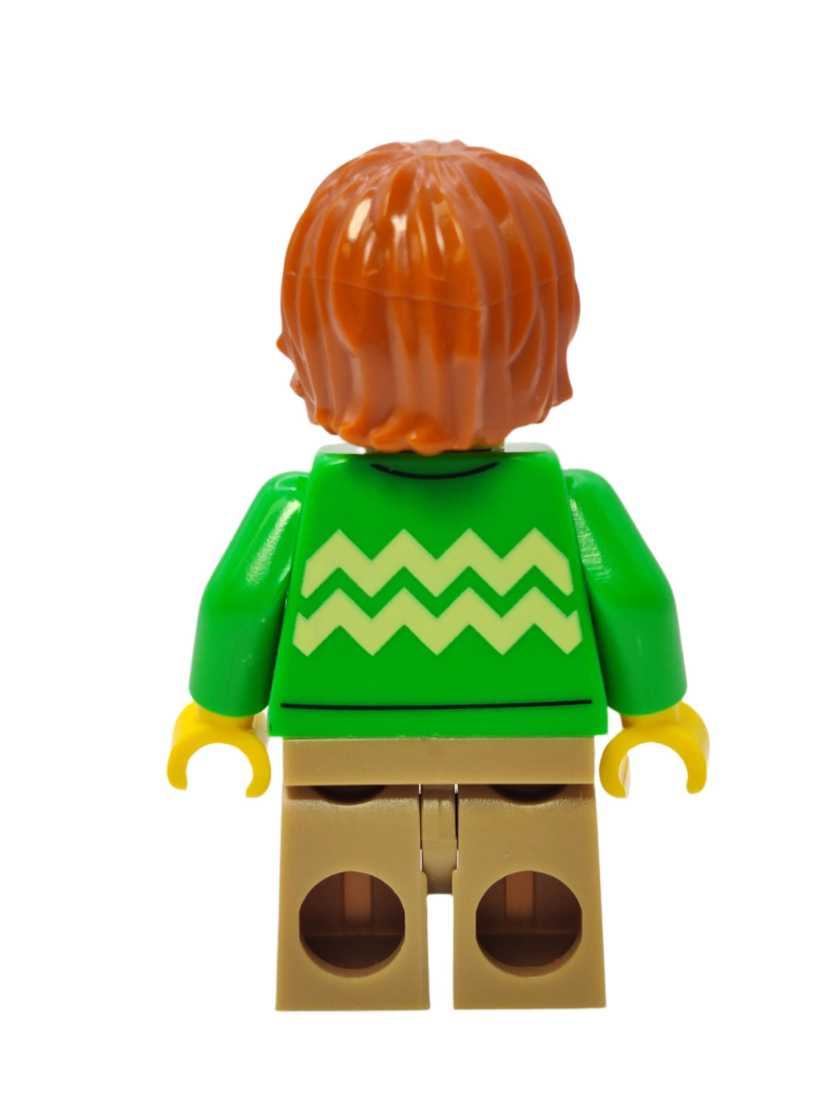 Cozy House Resident - Bright Green Sweater with Zigzag Lines, cty1582